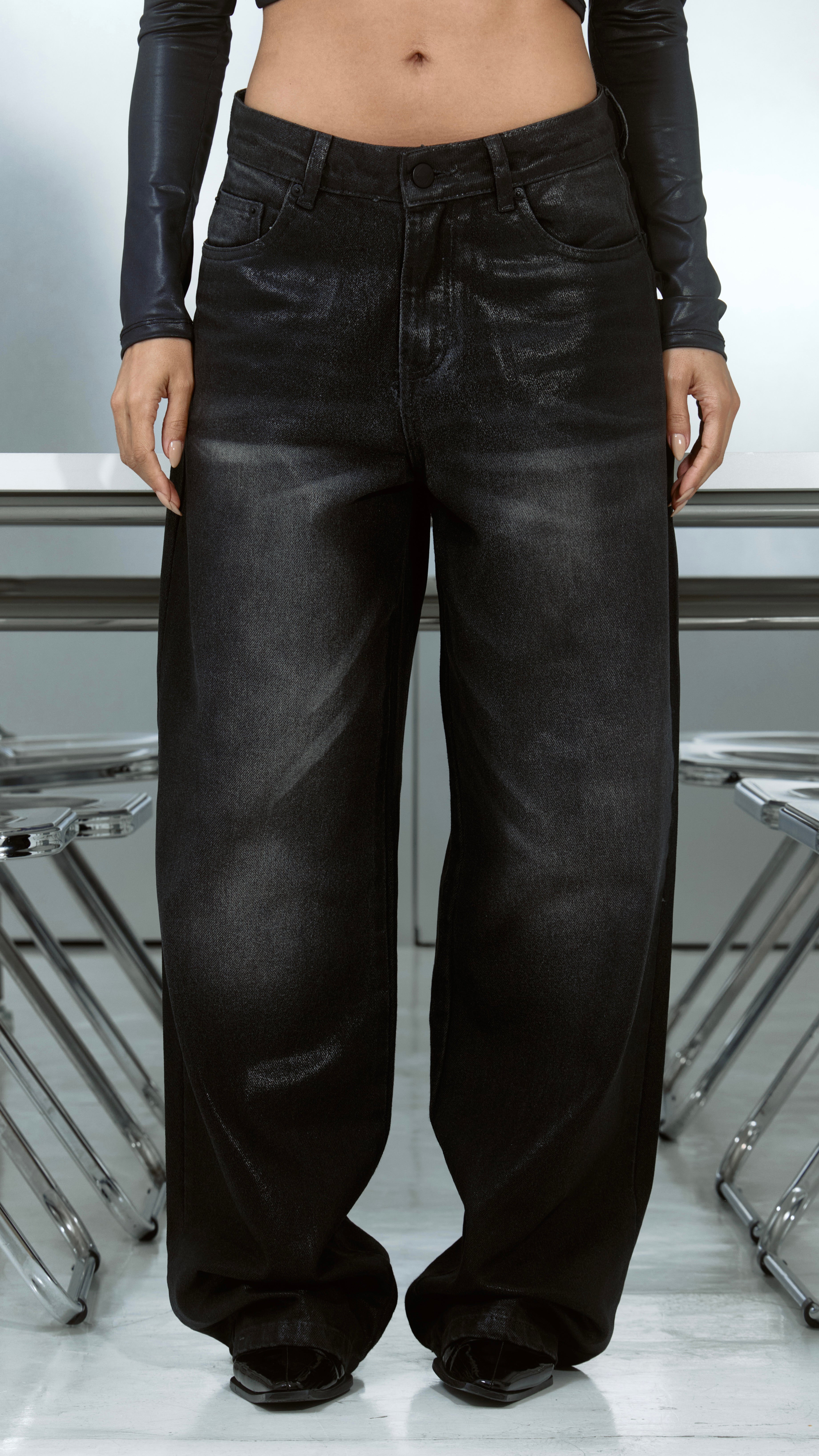 CALÇA JEANS PREMIUM BLACK RESIN