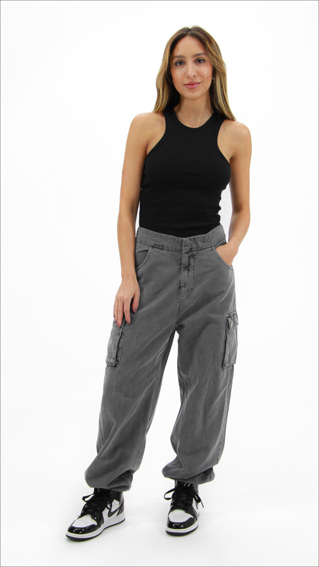 CALÇA CARGO HYPE CINZA