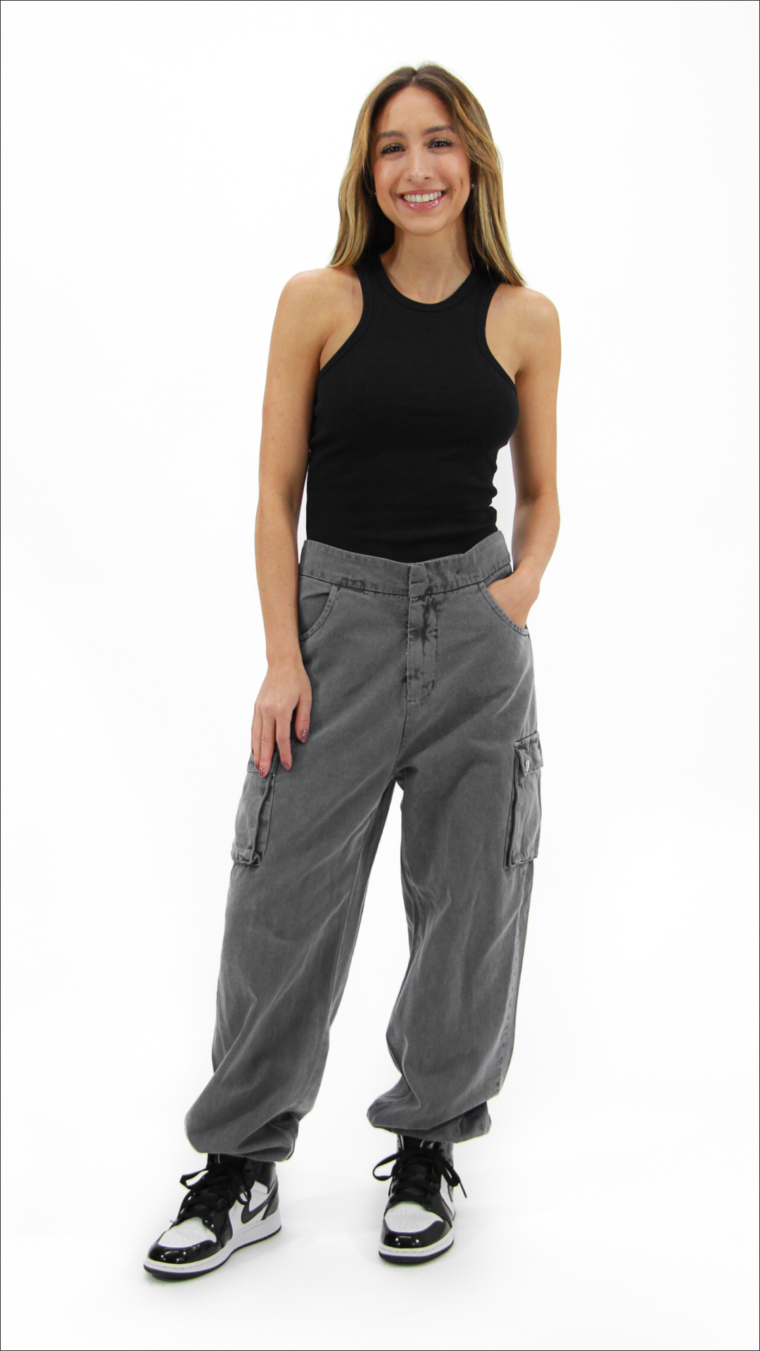 CALÇA CARGO HYPE CINZA