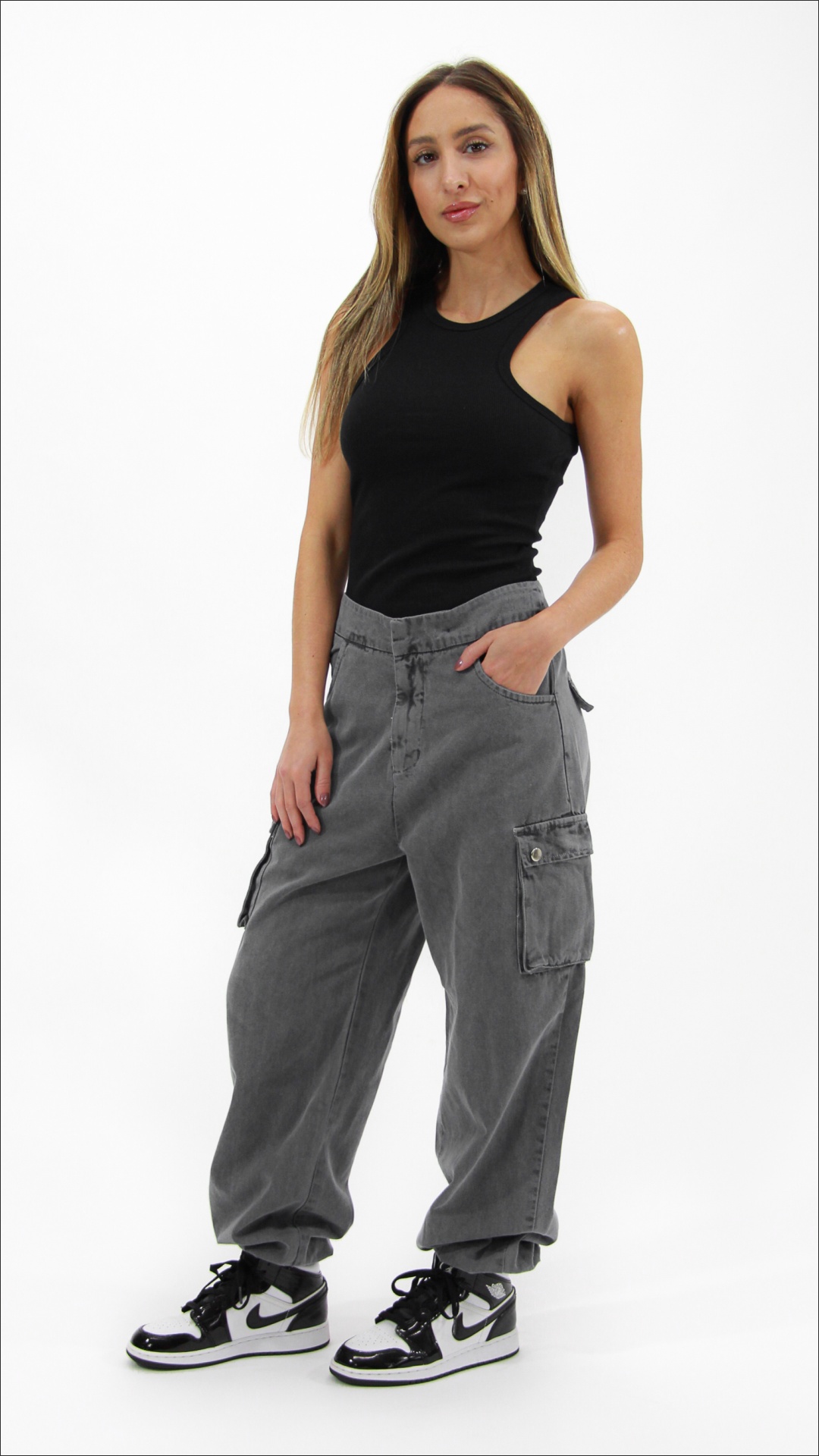 CALÇA CARGO HYPE CINZA