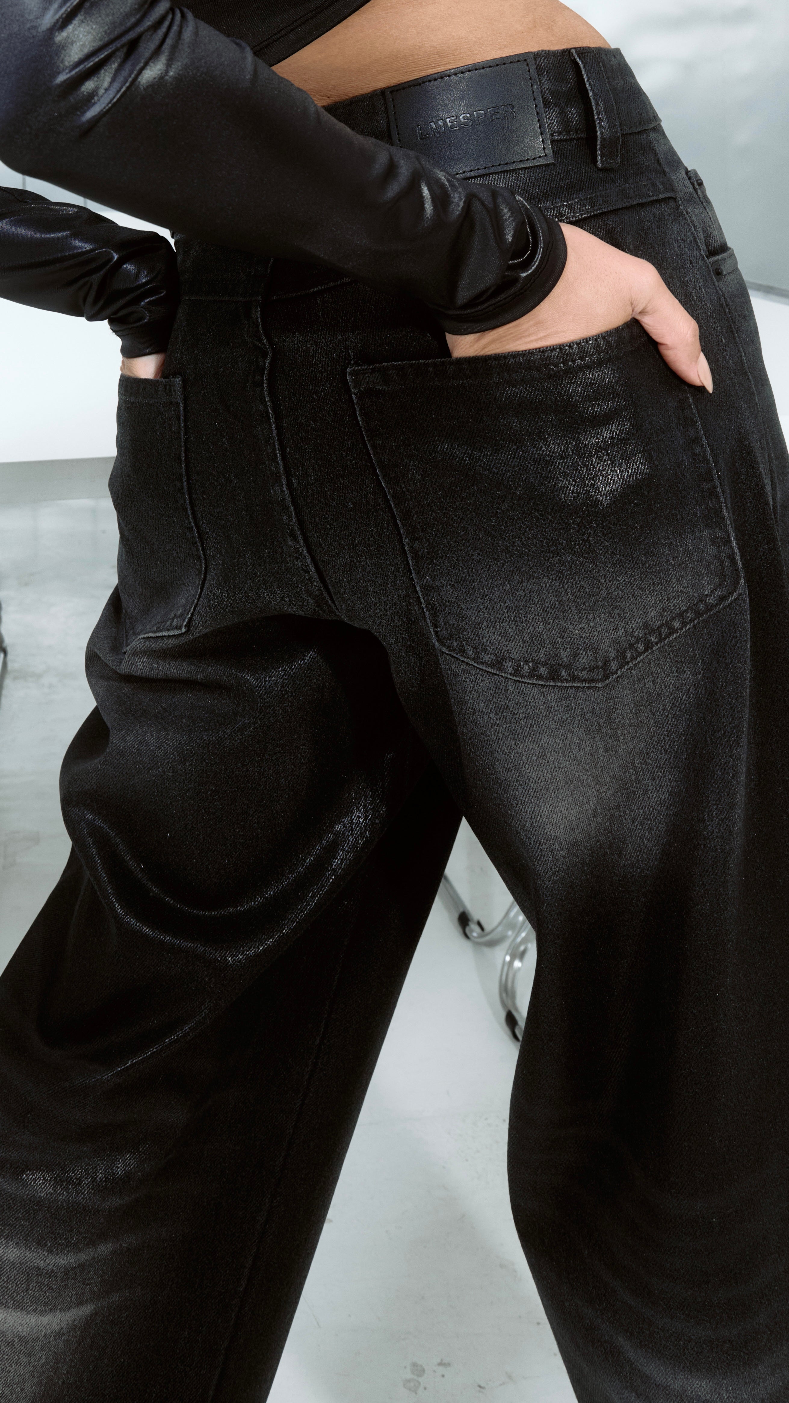 CALÇA JEANS PREMIUM BLACK RESIN