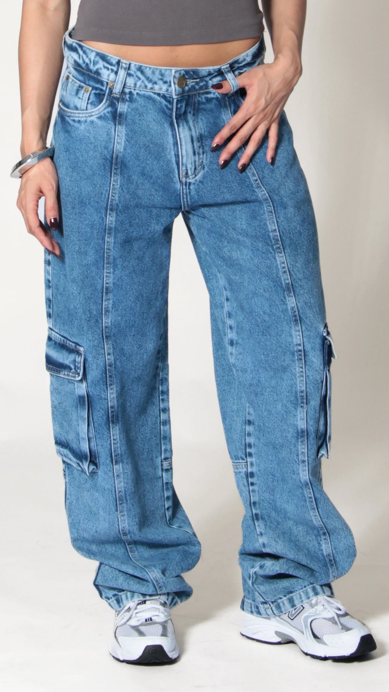 CALÇA JEANS SKATER