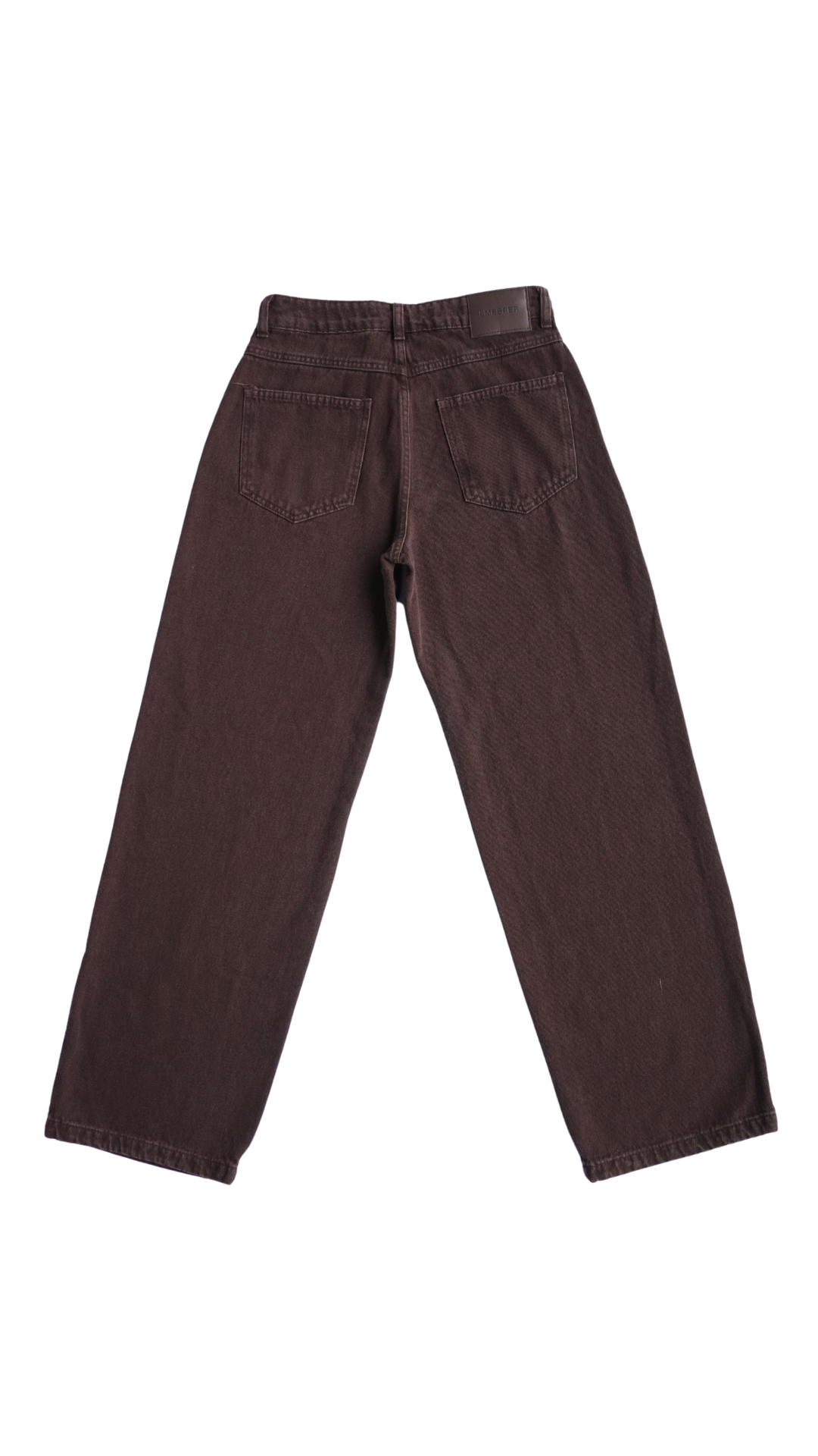 CALÇA JEANS OVERSIZED DARK ROSEWOOD