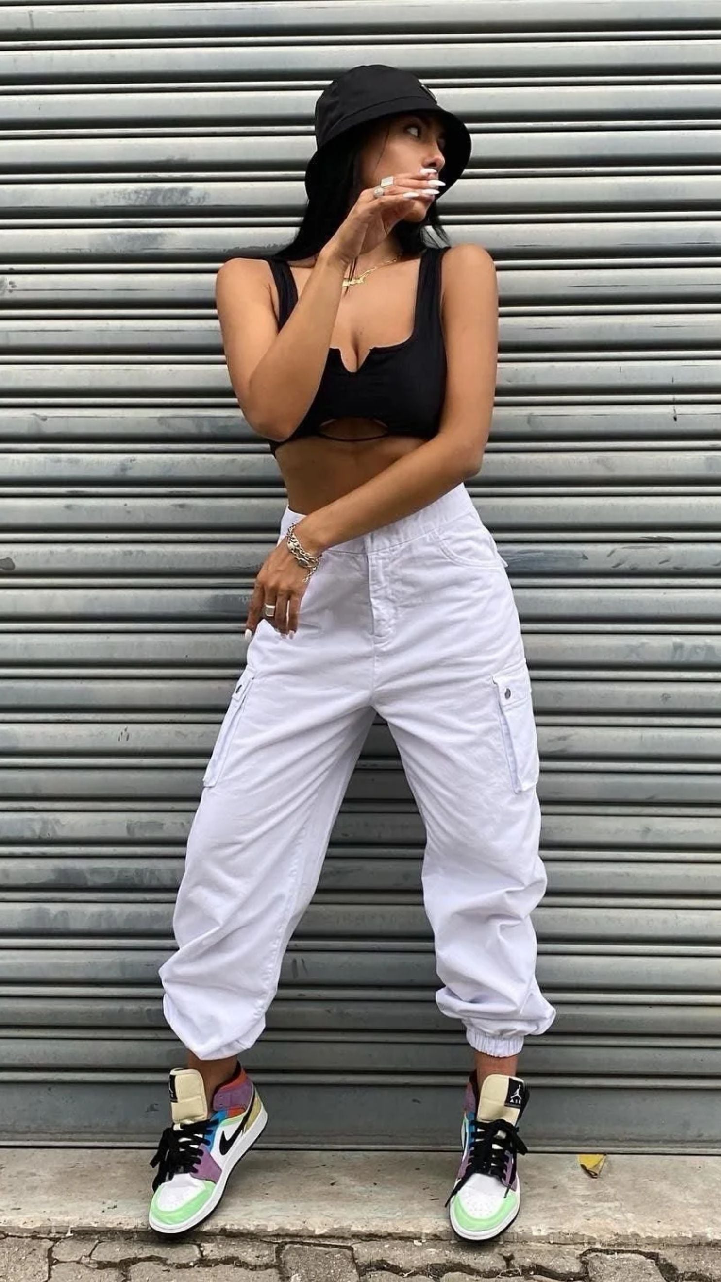 CALÇA CARGO HYPE BRANCA