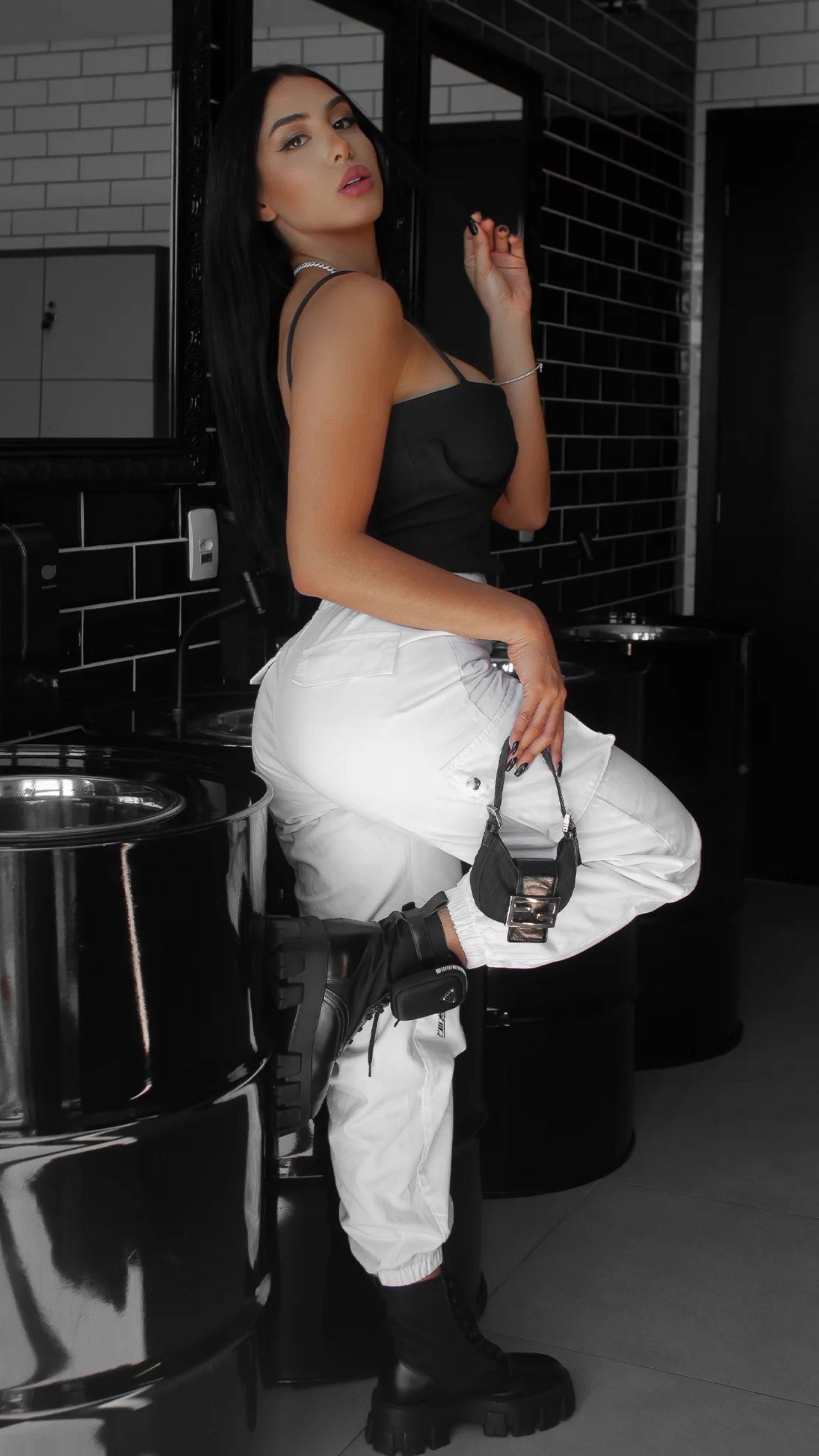 CALÇA CARGO HYPE BRANCA