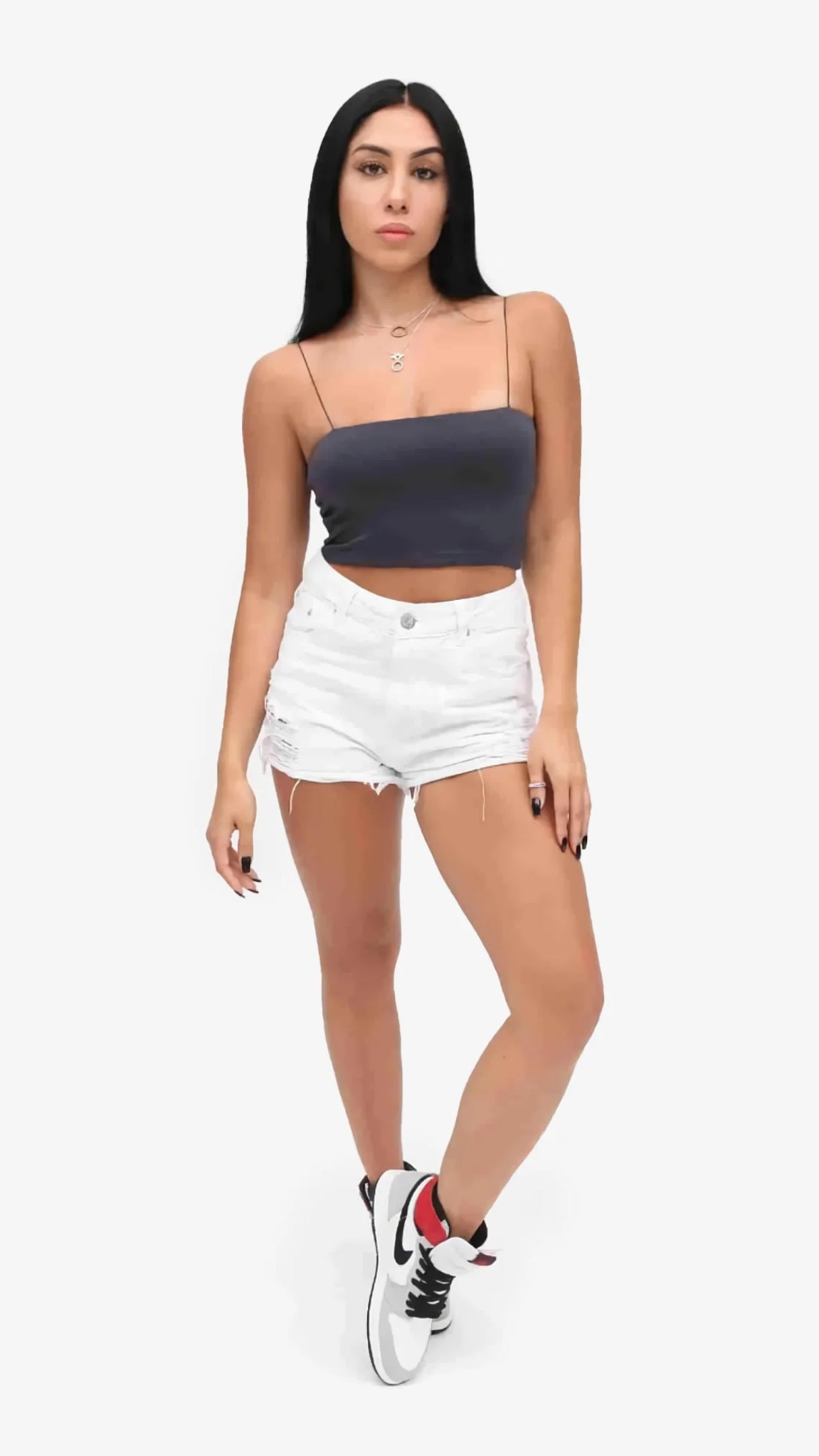 SHORTS DESTROYED BRANCO
