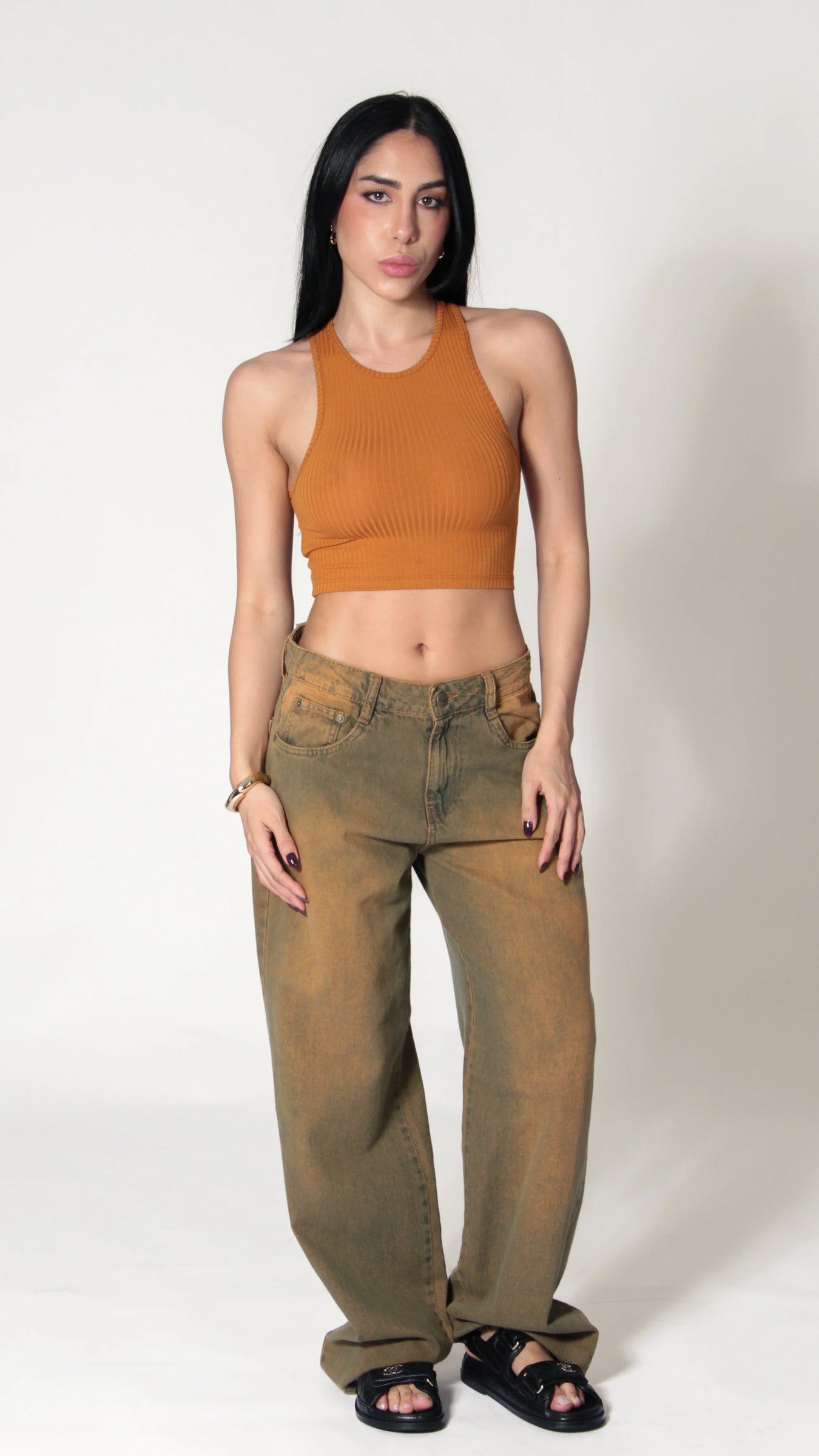 CALÇA JEANS OVERSIZED RUSTIC