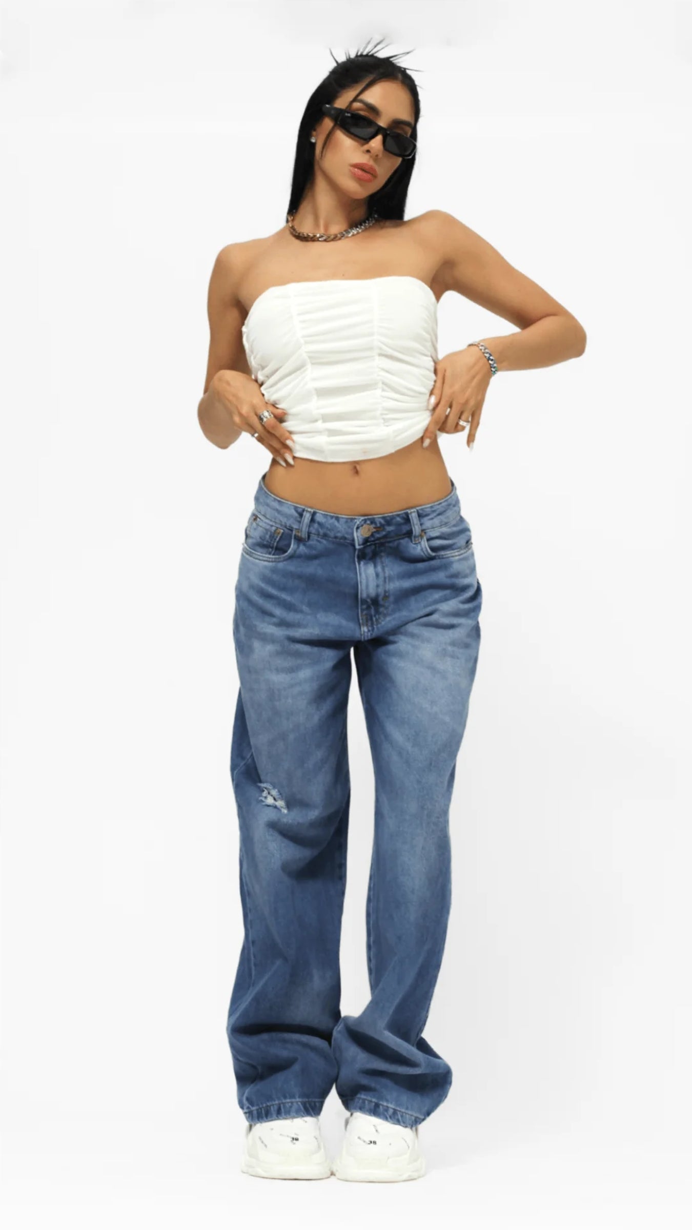 CALÇA JEANS OVERSIZED