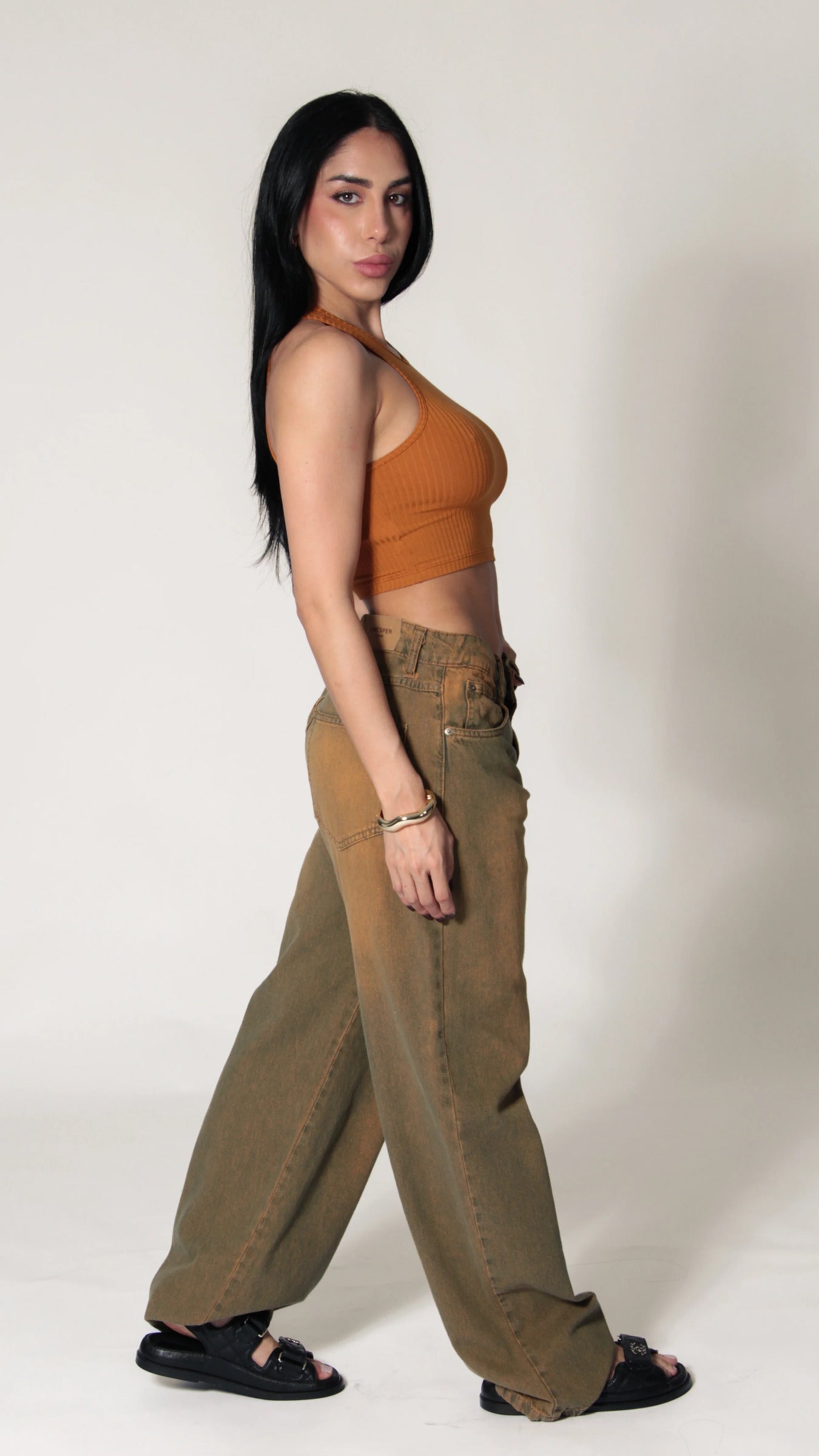 CALÇA JEANS OVERSIZED RUSTIC