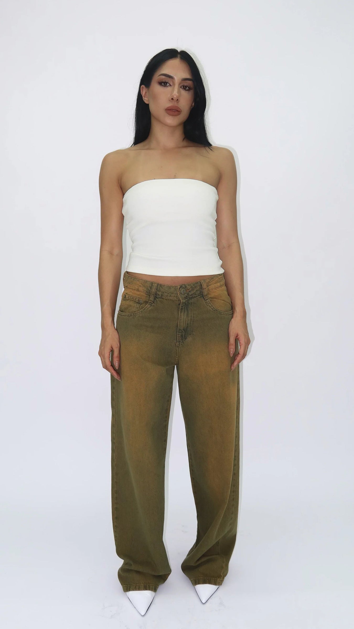 CALÇA JEANS OVERSIZED RUSTIC