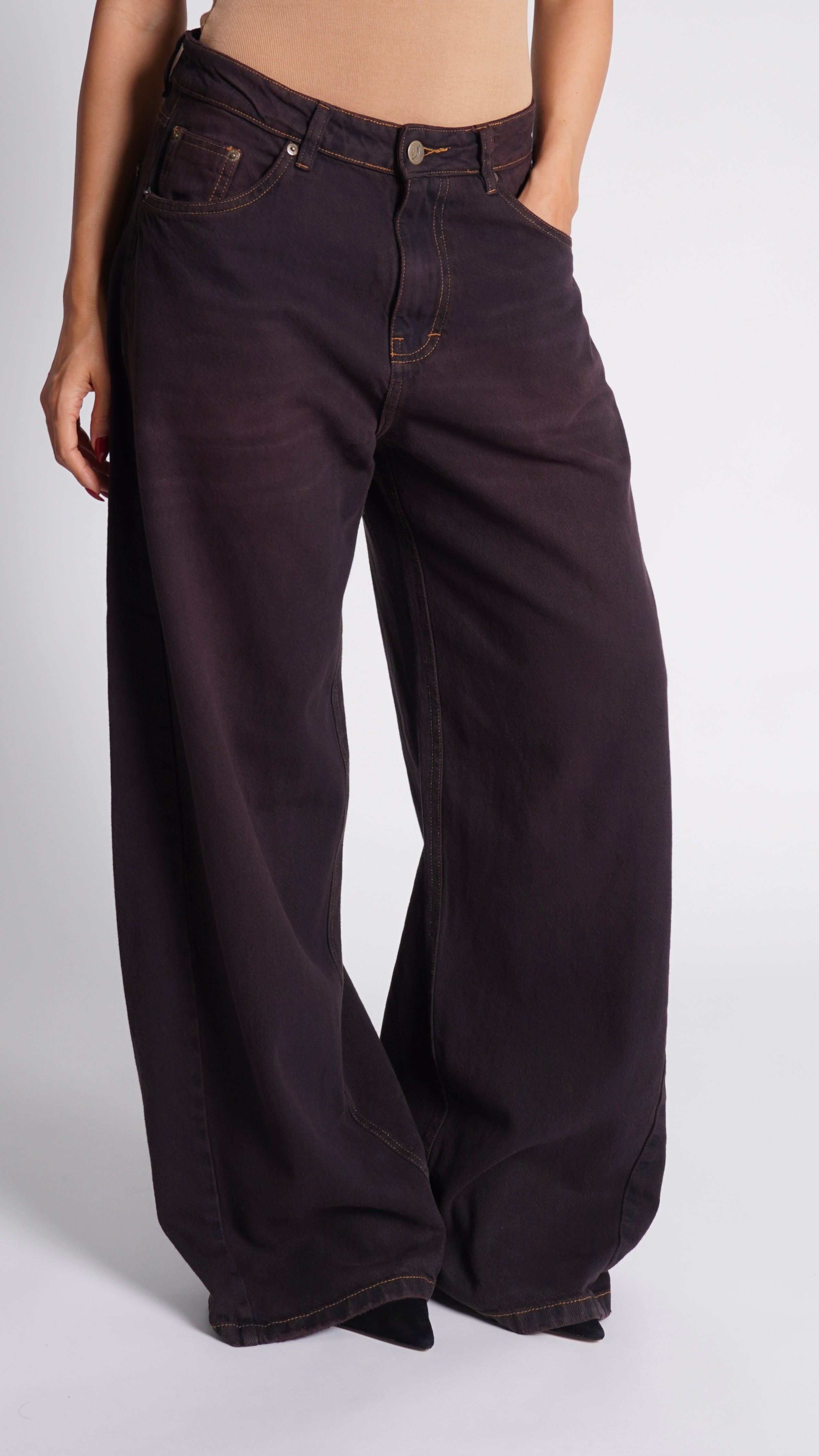 CALÇA JEANS BAGGY MULBERRY