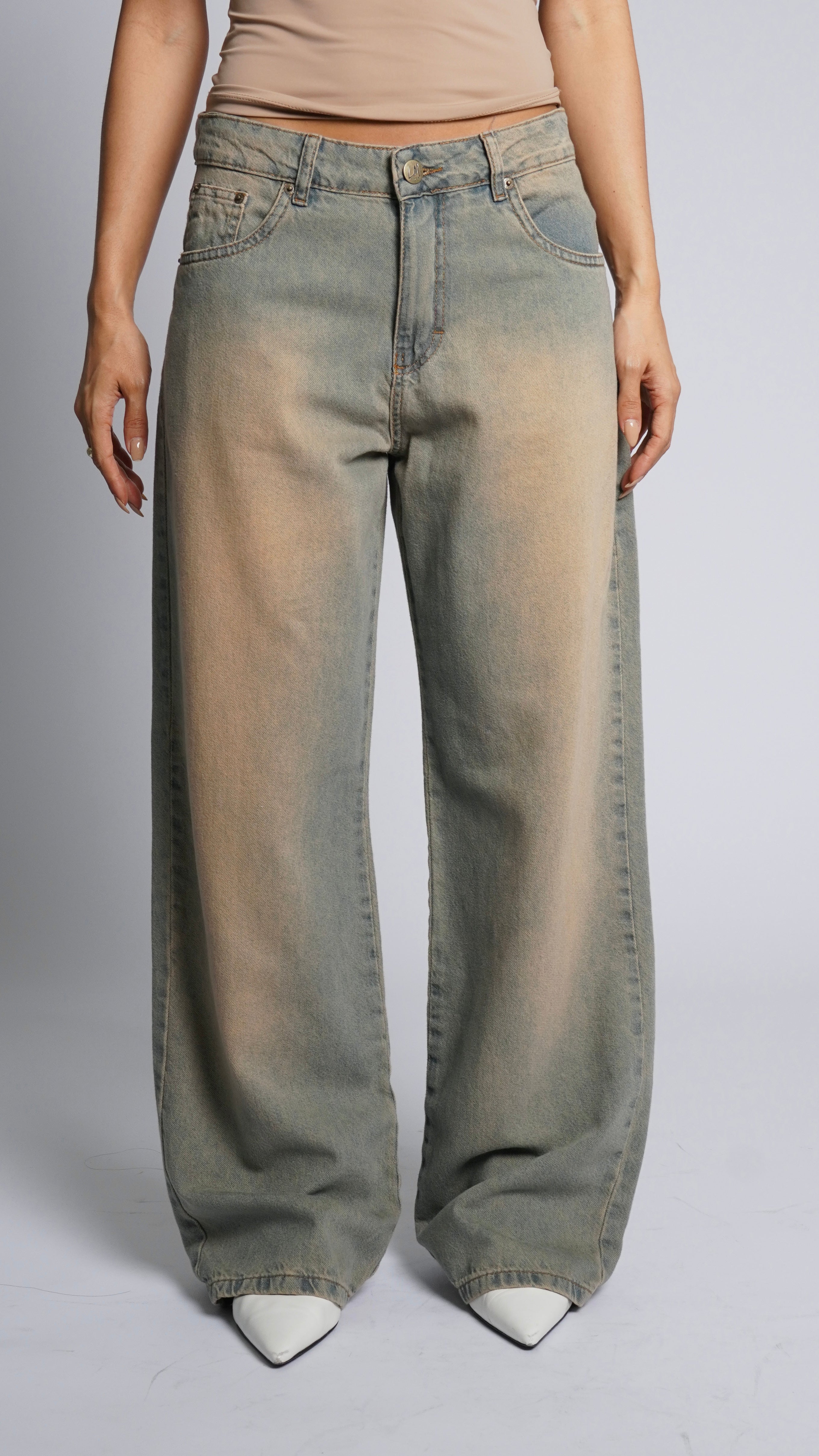 CALÇA JEANS OVERSIZED DESERT MIRAGE