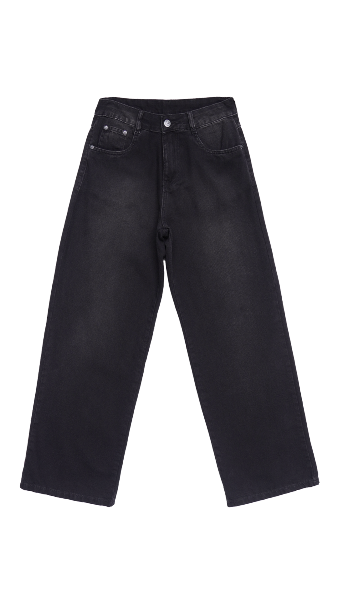 CALÇA JEANS OVERSIZED CARVÃO
