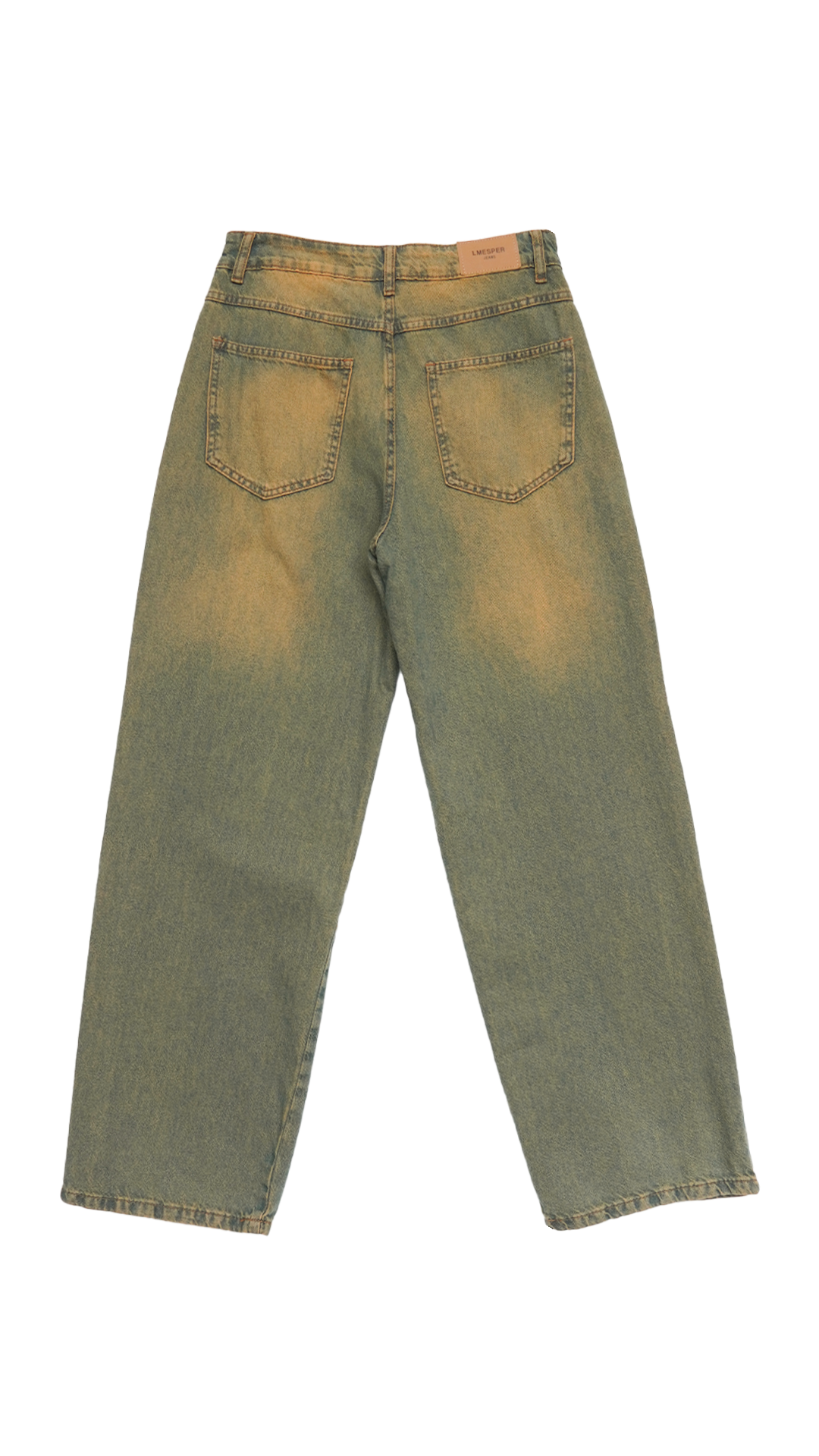CALÇA JEANS OVERSIZED PISTACHIO
