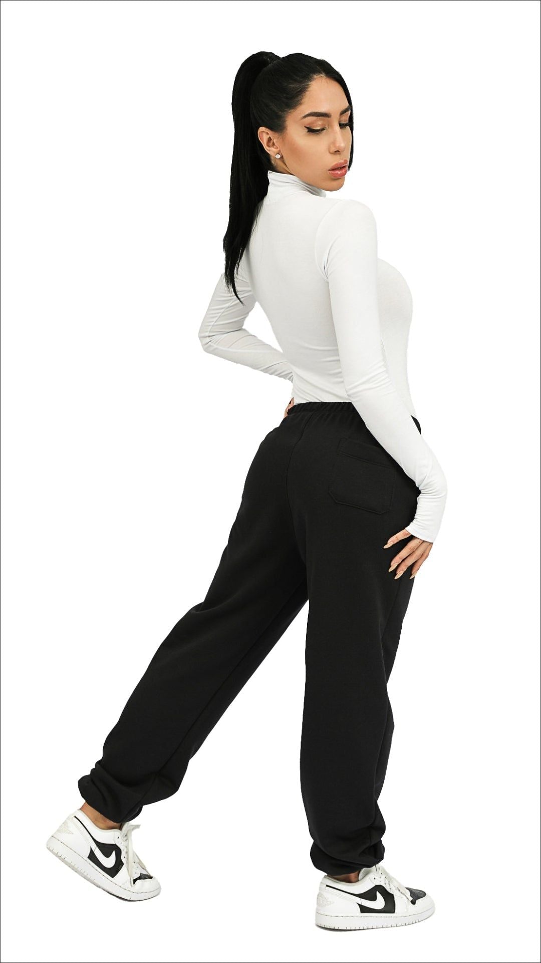 CALÇA MOLETOM ESPER PRETA