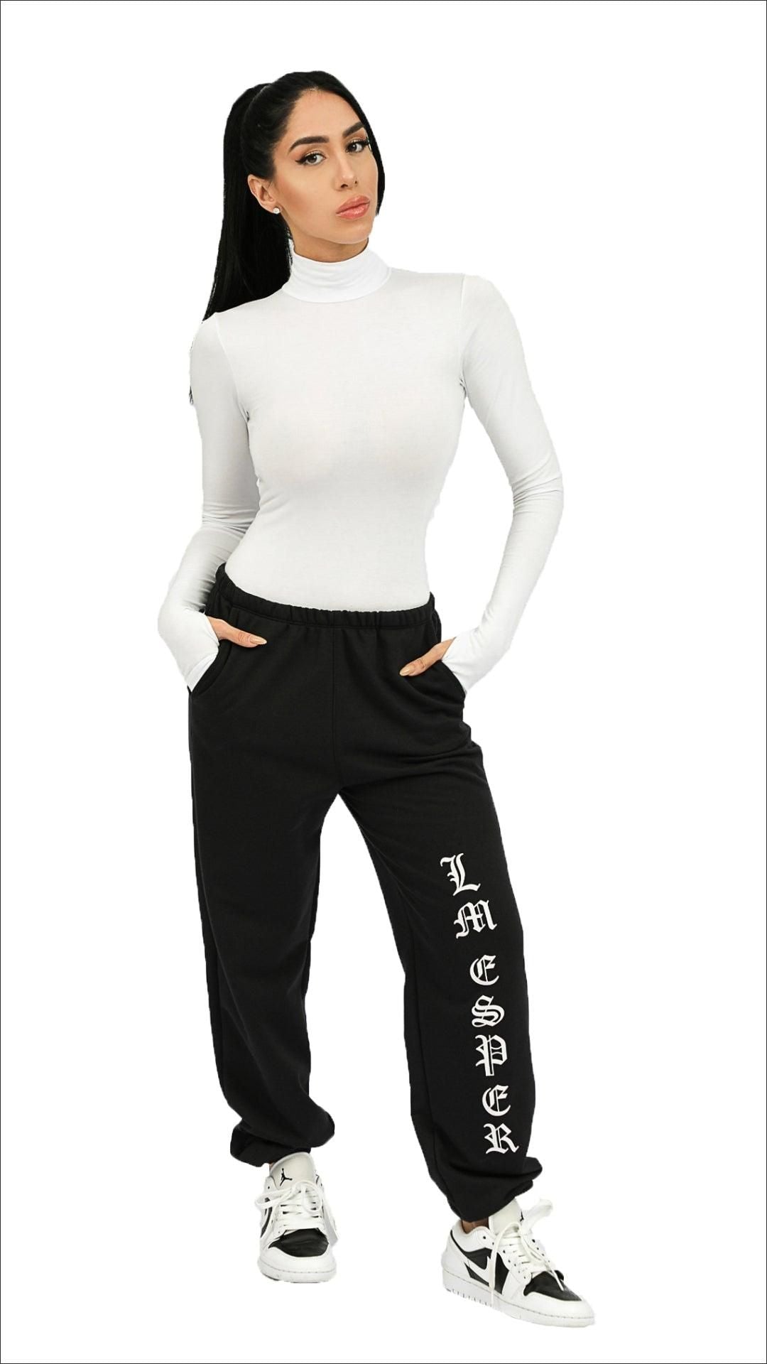 CALÇA MOLETOM ESPER PRETA