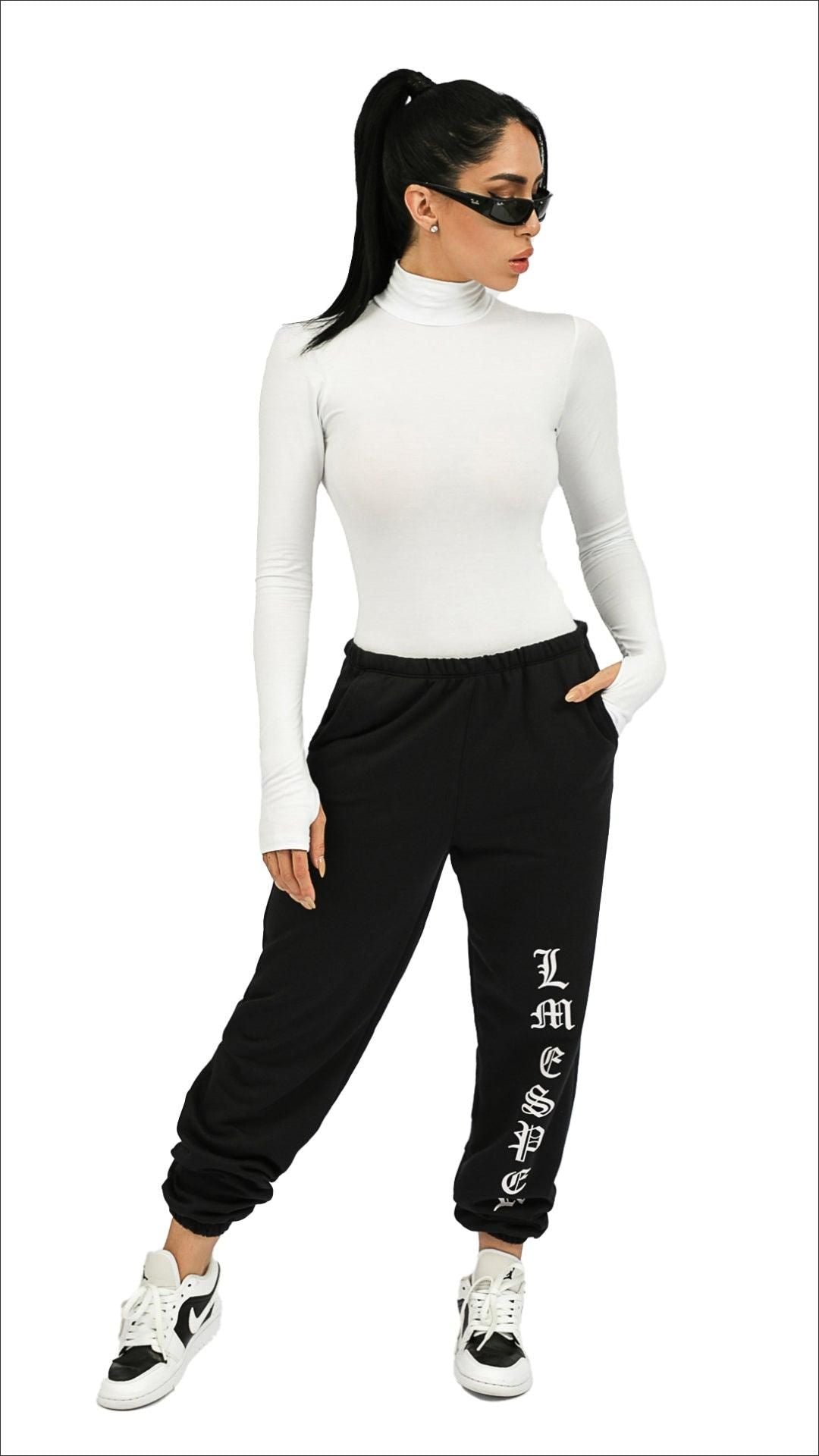 CALÇA MOLETOM ESPER PRETA