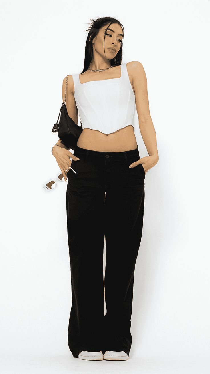 CALÇA WIDE LEG COLOR PRETA