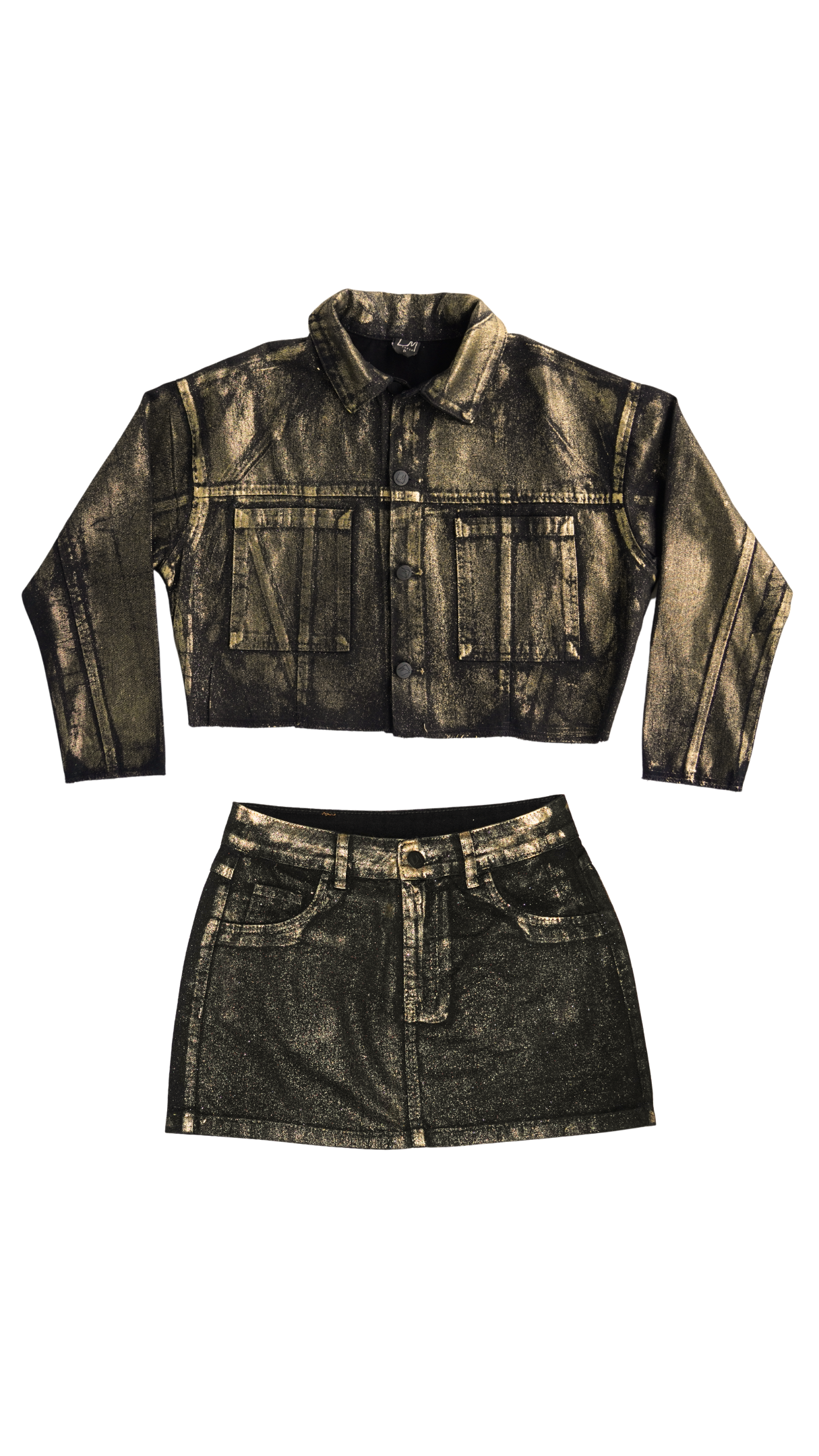 CONJUNTO JAQUETA/SAIA PREMIUM GOLD