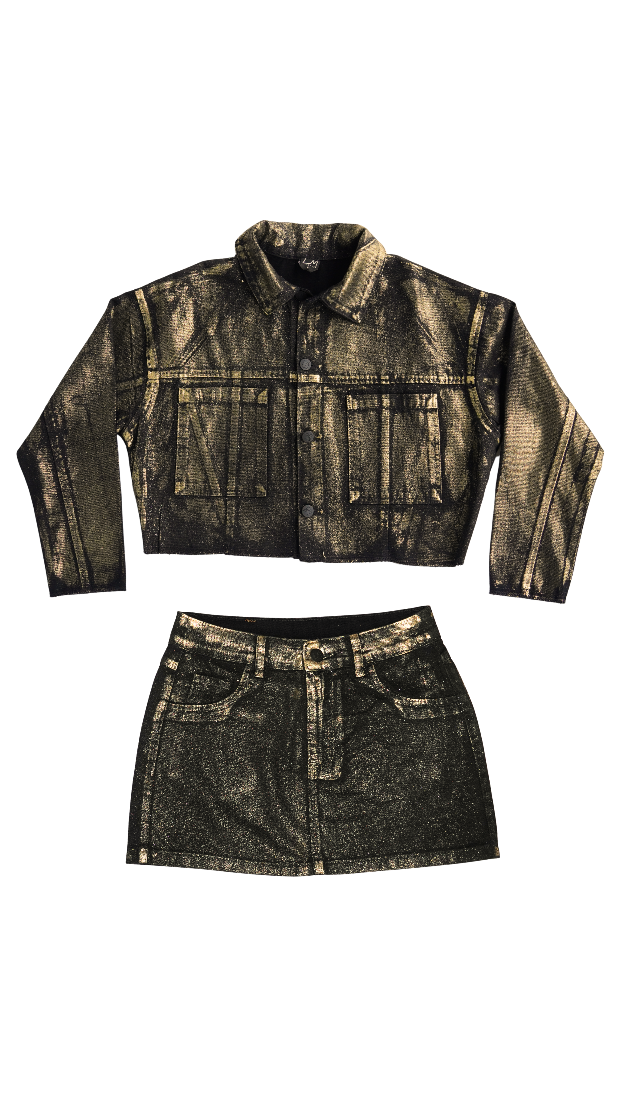 CONJUNTO JAQUETA/SAIA PREMIUM GOLD
