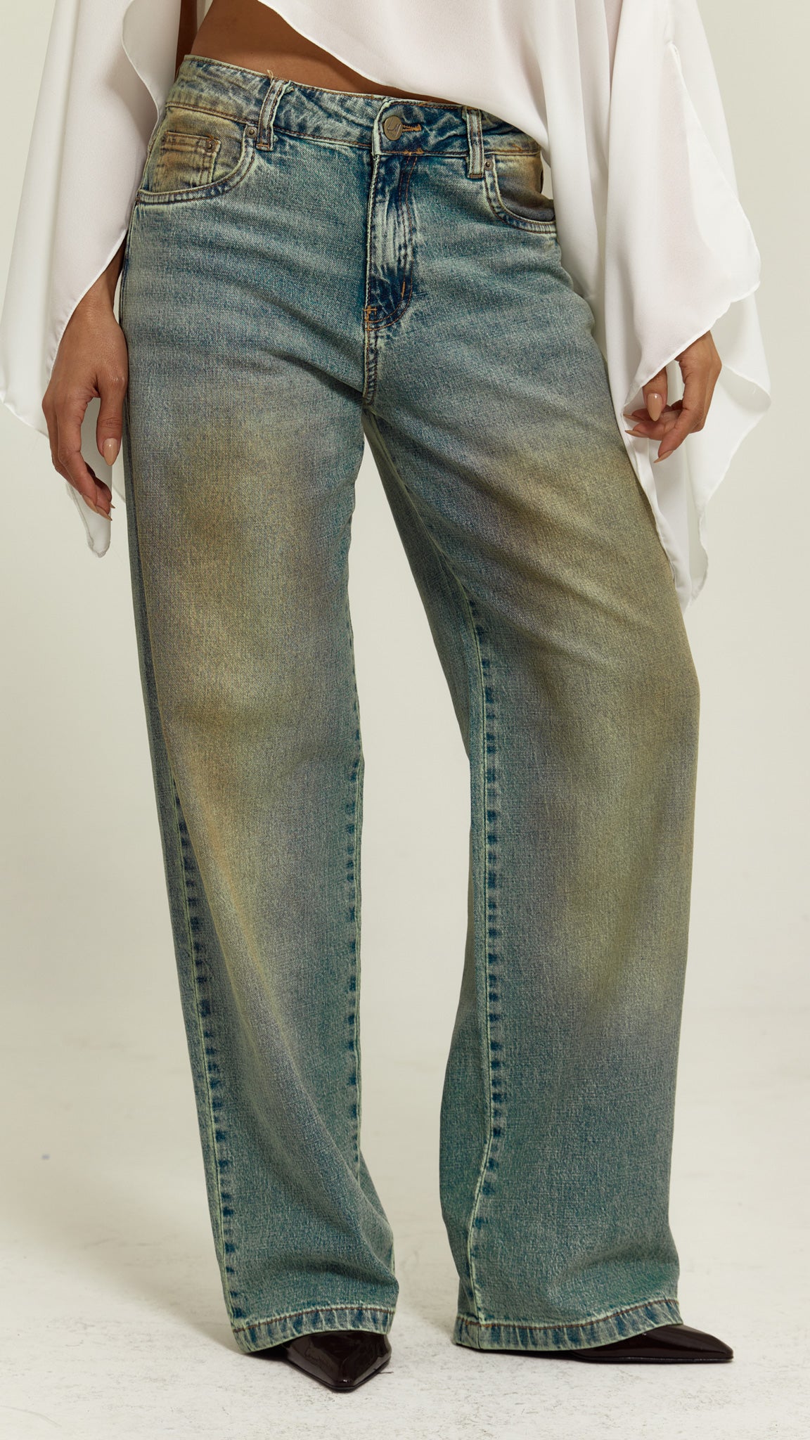 CALÇA JEANS OVERSIZED COASTAL