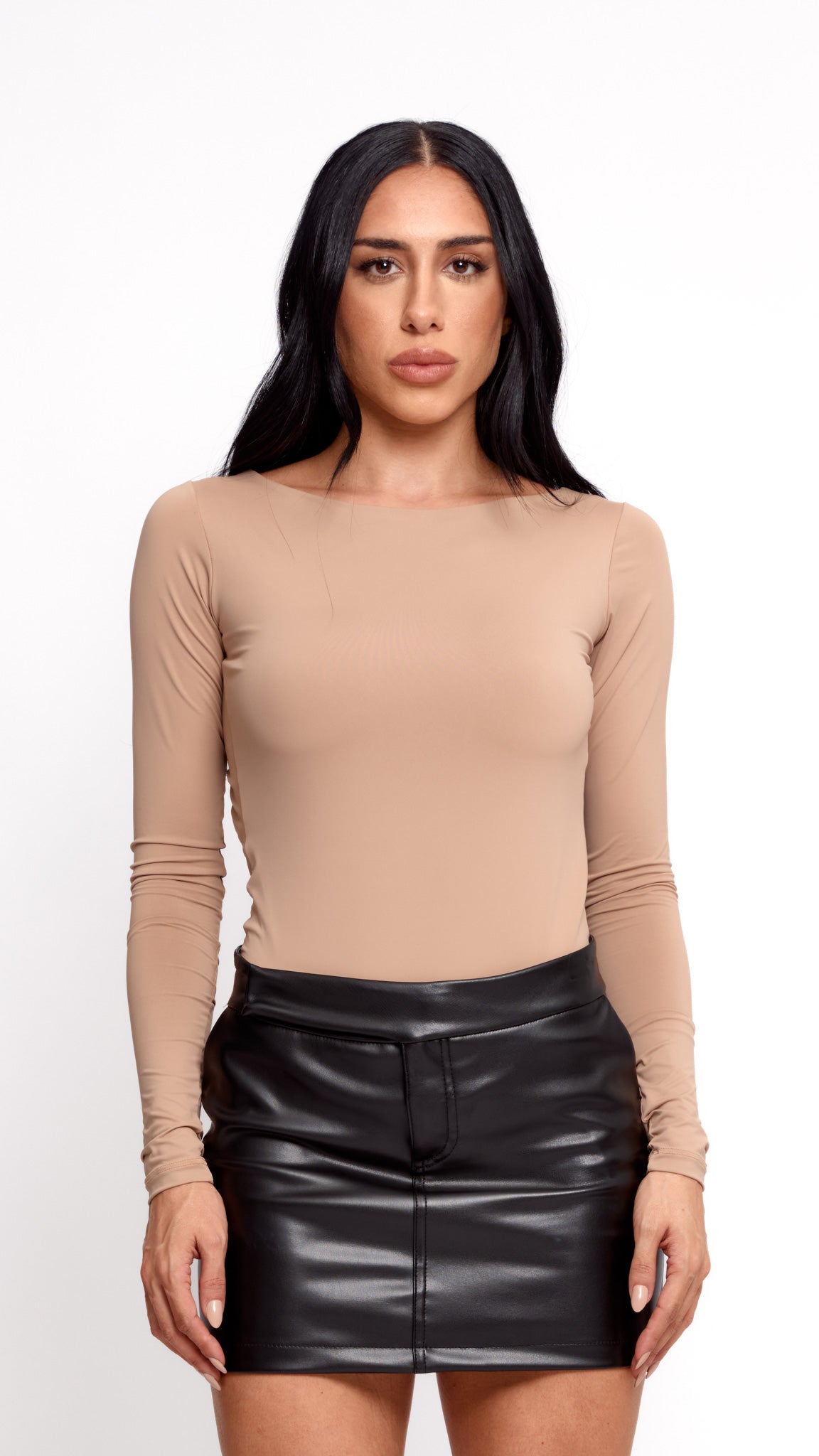 BODY MANGA LONGA SKINFIT NUDE