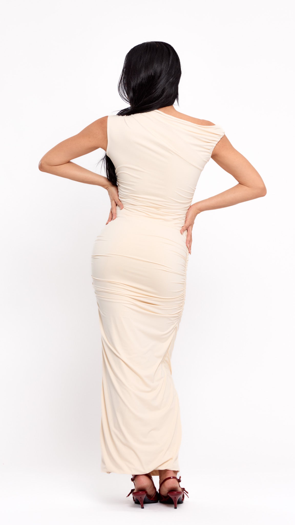 VESTIDO SCULPT CREME