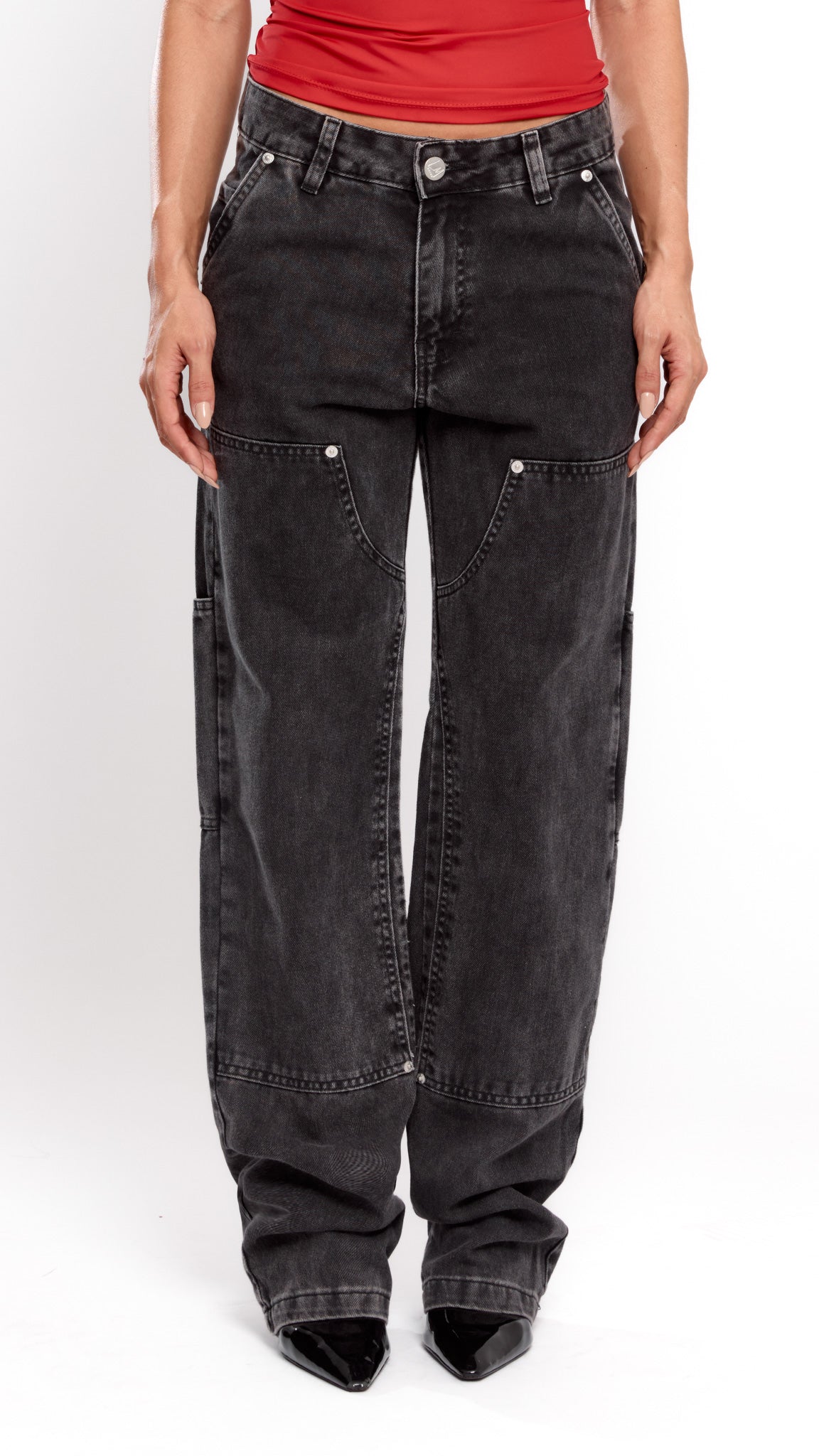 CALÇA JEANS URBAN BLACK DENIM