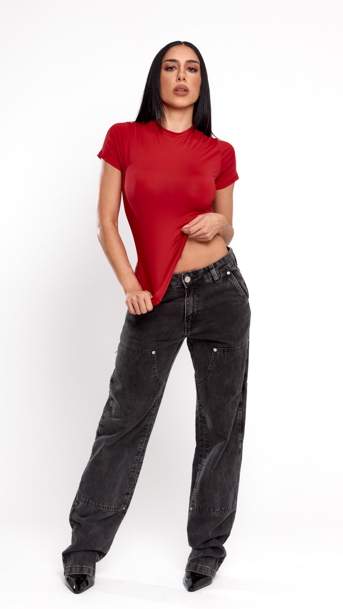 BABY TEE SKINFIT VERMELHO