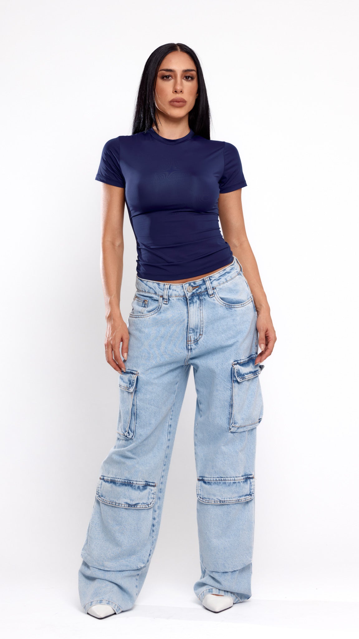 CALÇA JEANS POCKET CLARA