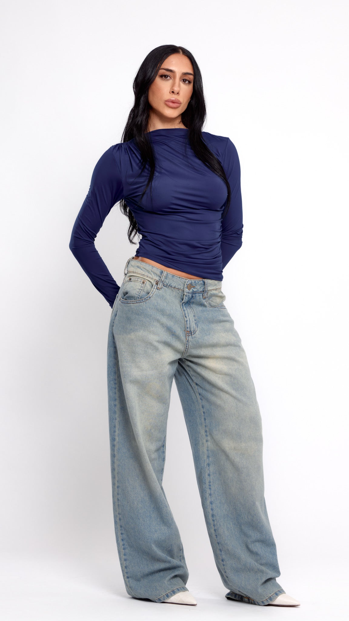 CALÇA JEANS OVERSIZED VINTAGE CLARA