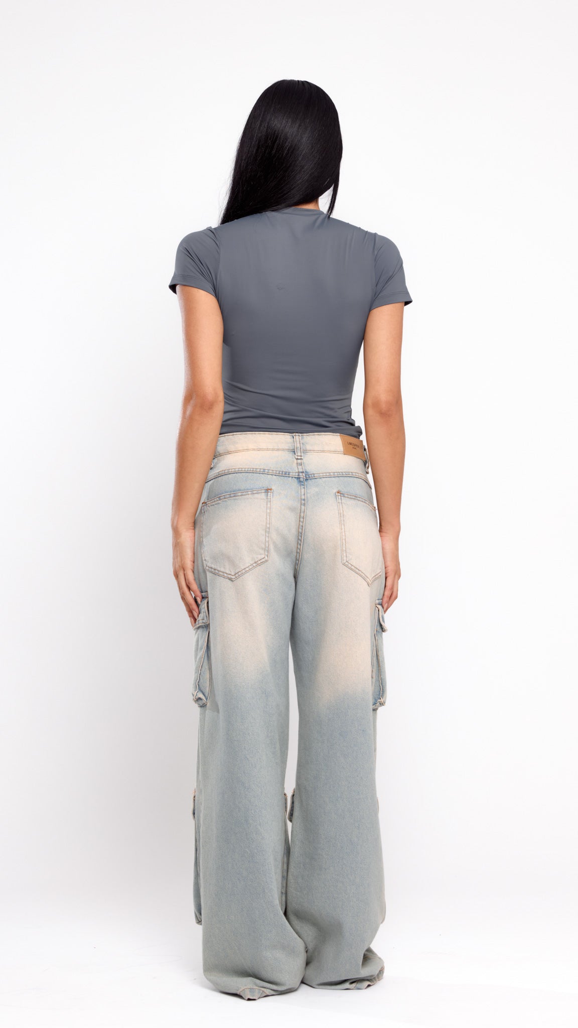CALÇA JEANS POCKET Y2K