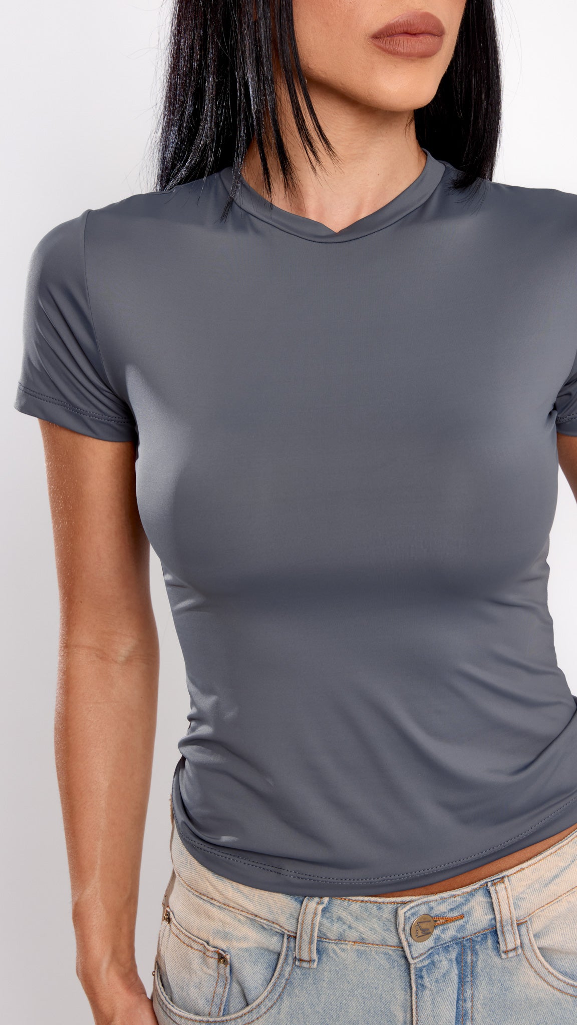 BABY TEE SKINFIT GRAFITE