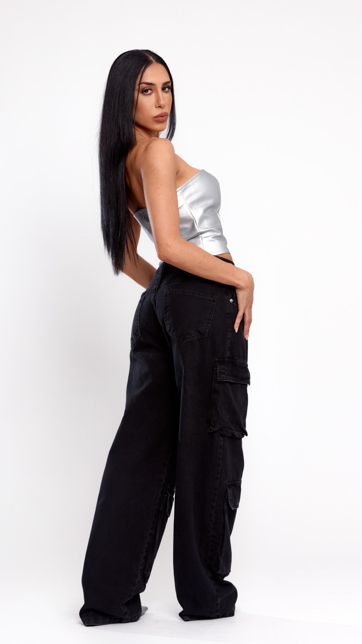 CALÇA JEANS POCKET BLACK