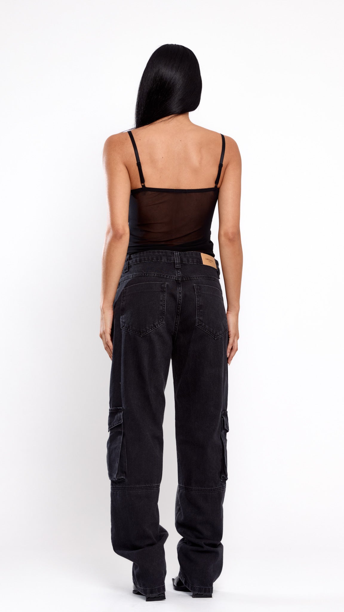 CALÇA JEANS SKATER BLACK BICOLOR