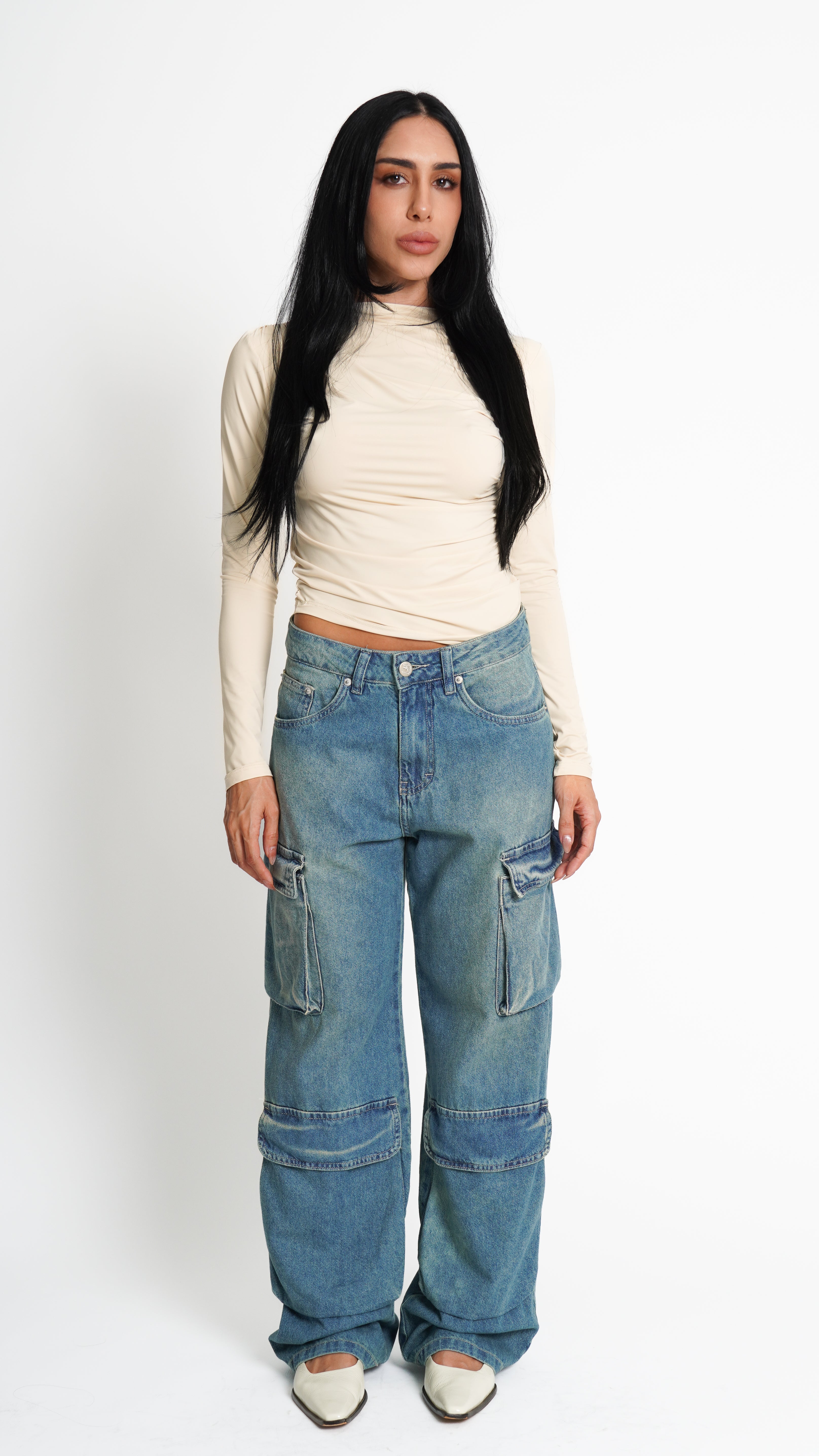 CALÇA JEANS POCKET DUST BLUE