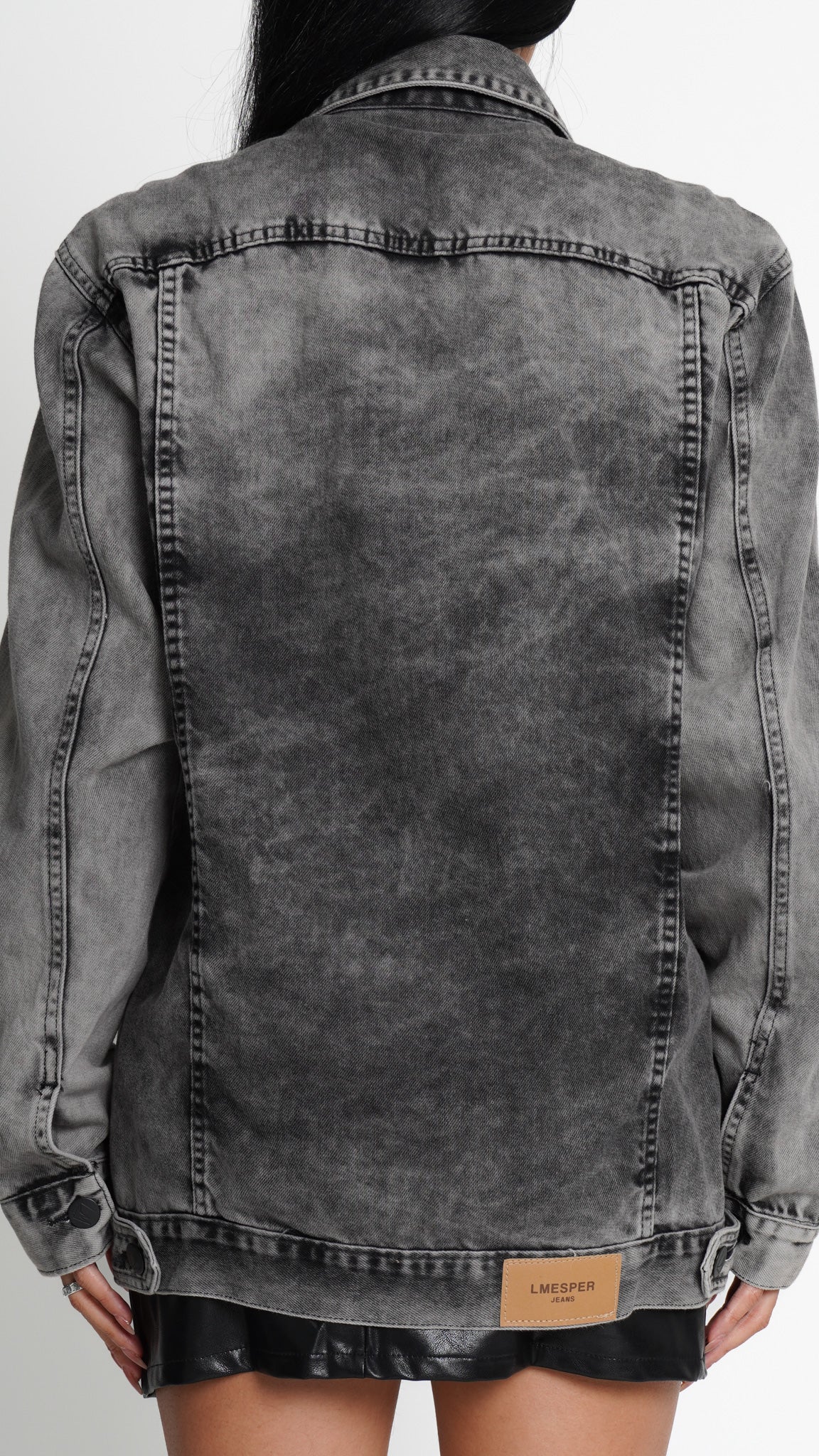 JAQUETA JEANS SILVER MARMORIZADA