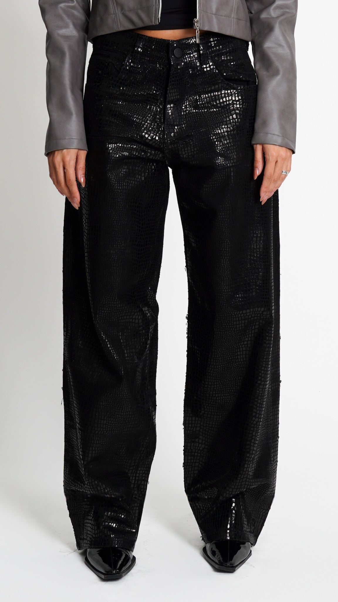 CALÇA JEANS CROCO