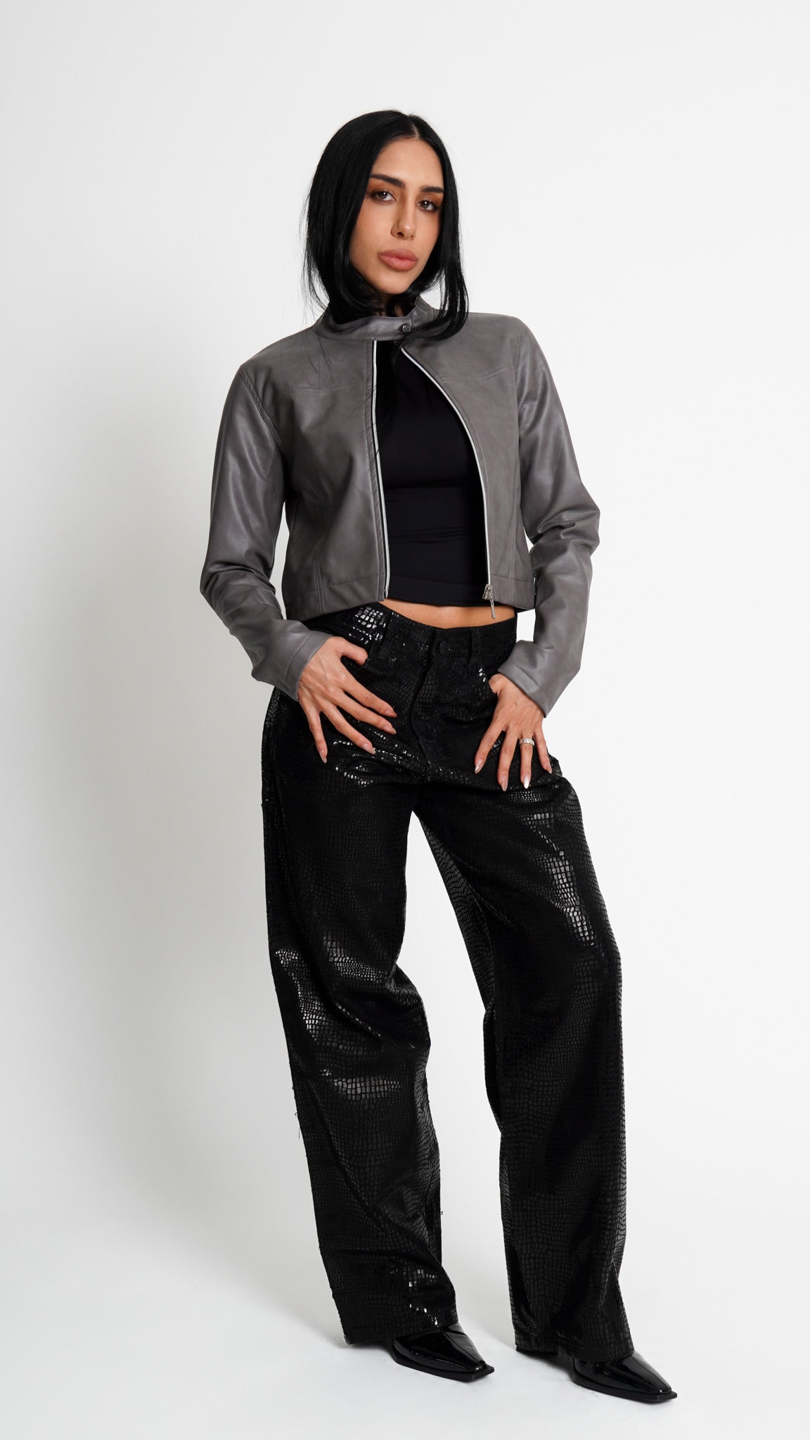 CALÇA JEANS CROCO