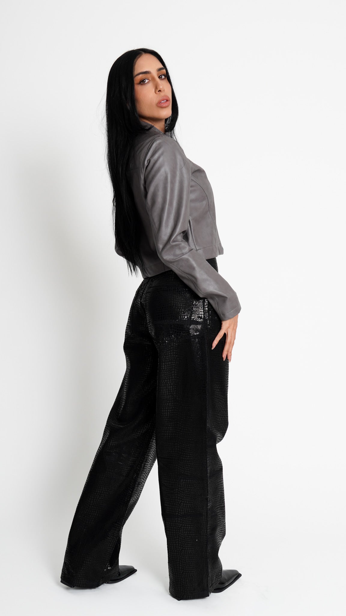 CALÇA JEANS CROCO