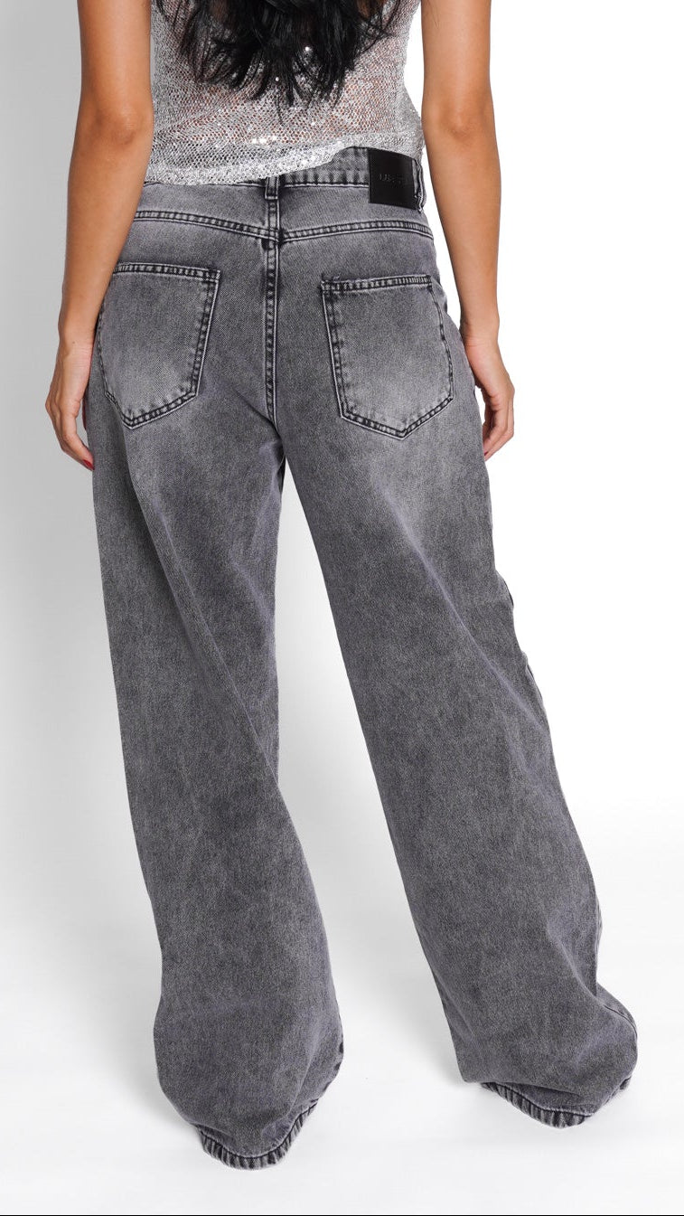 CALÇA JEANS OVERSIZED STONE
