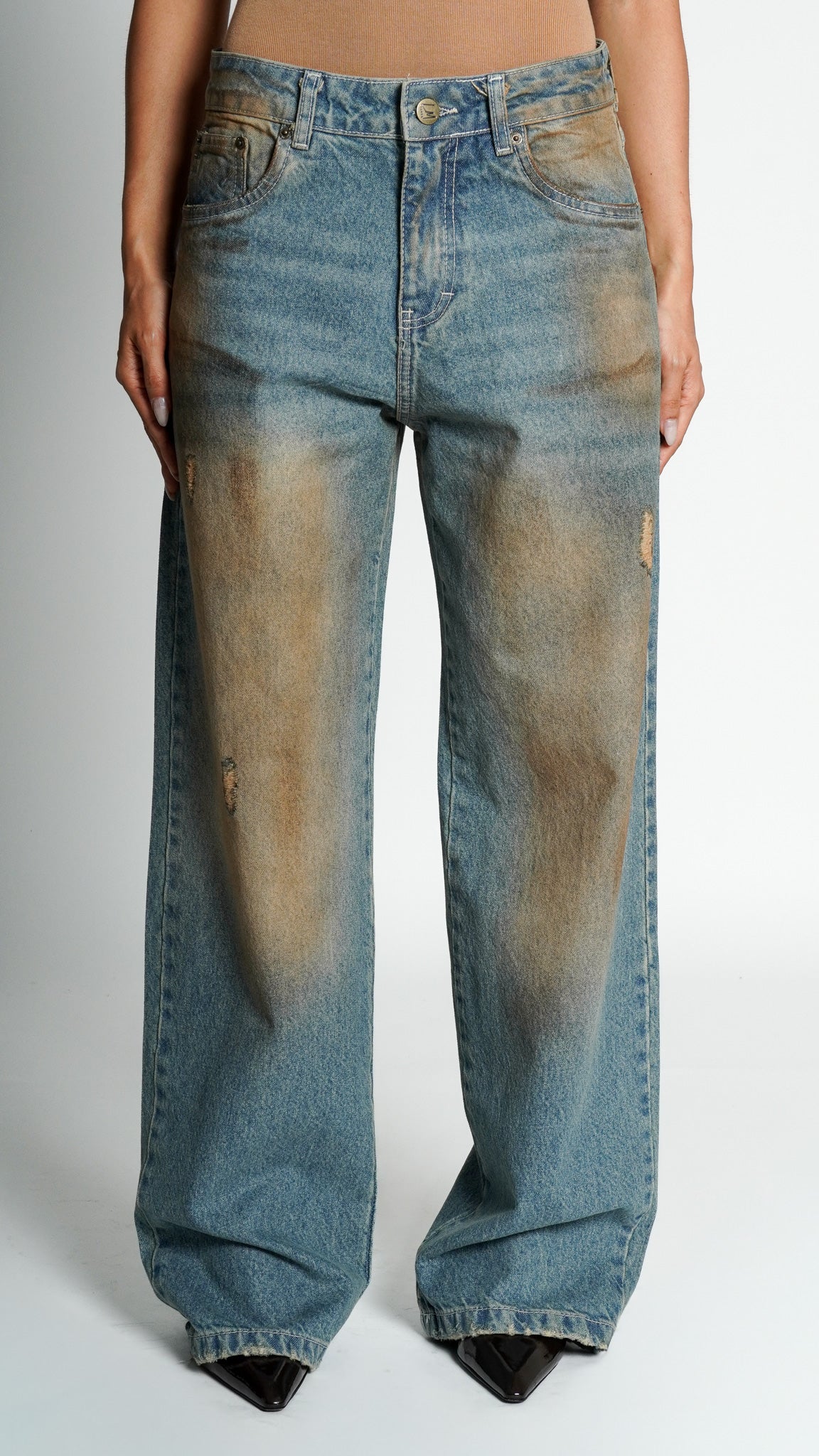 CALÇA JEANS OVERSIZED DIRTY