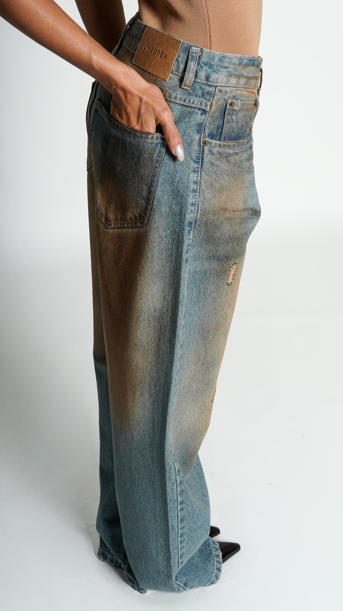 CALÇA JEANS OVERSIZED DIRTY