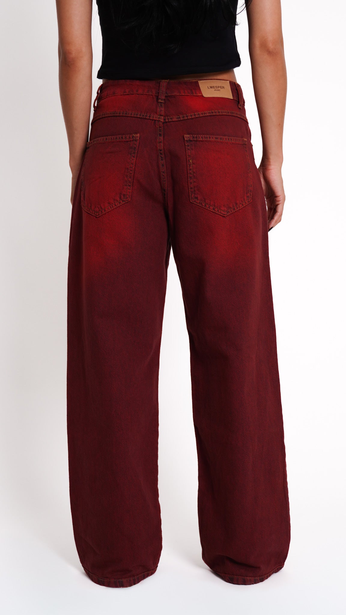 CALÇA JEANS OVERSIZED CHERRY