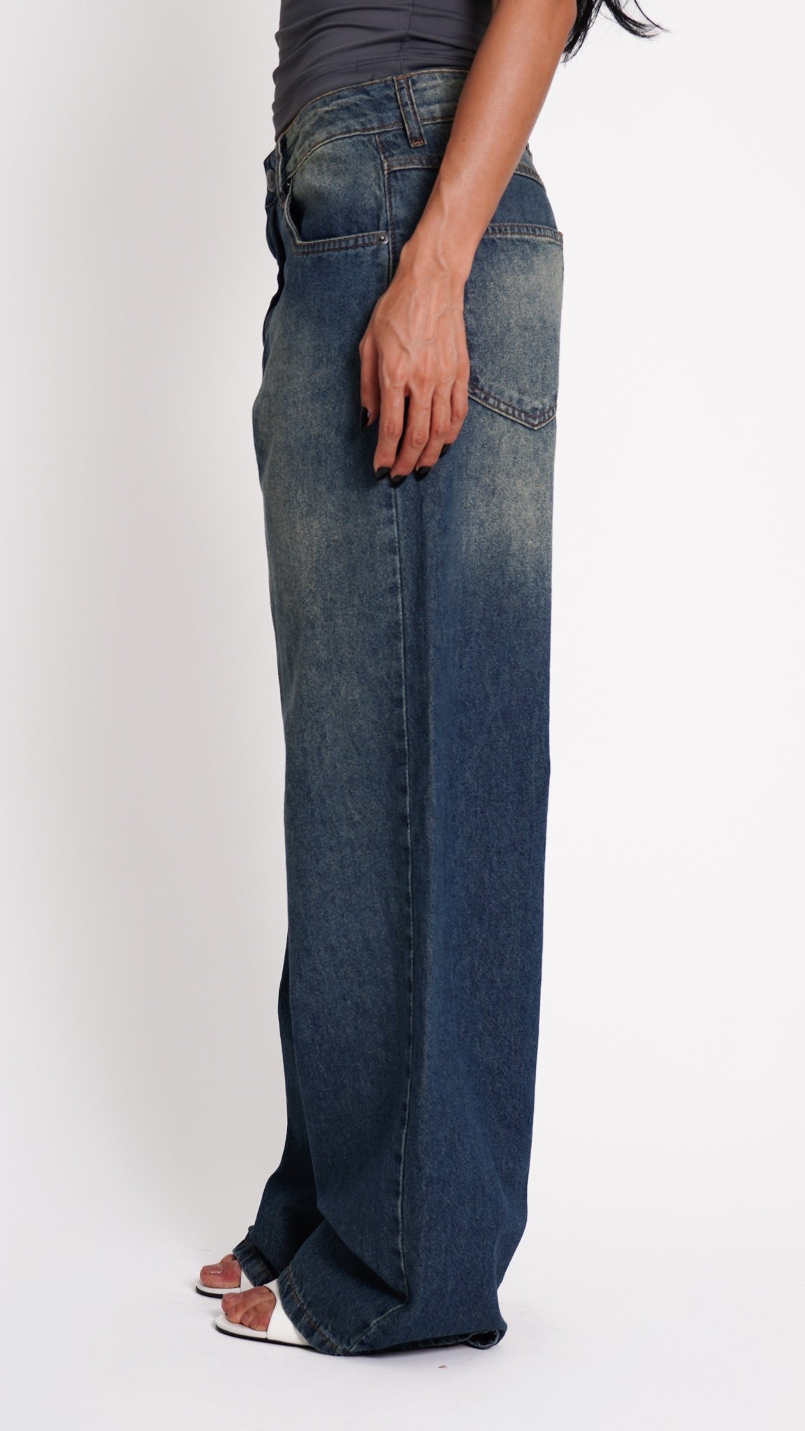 CALÇA JEANS OVERSIZED VINTAGE
