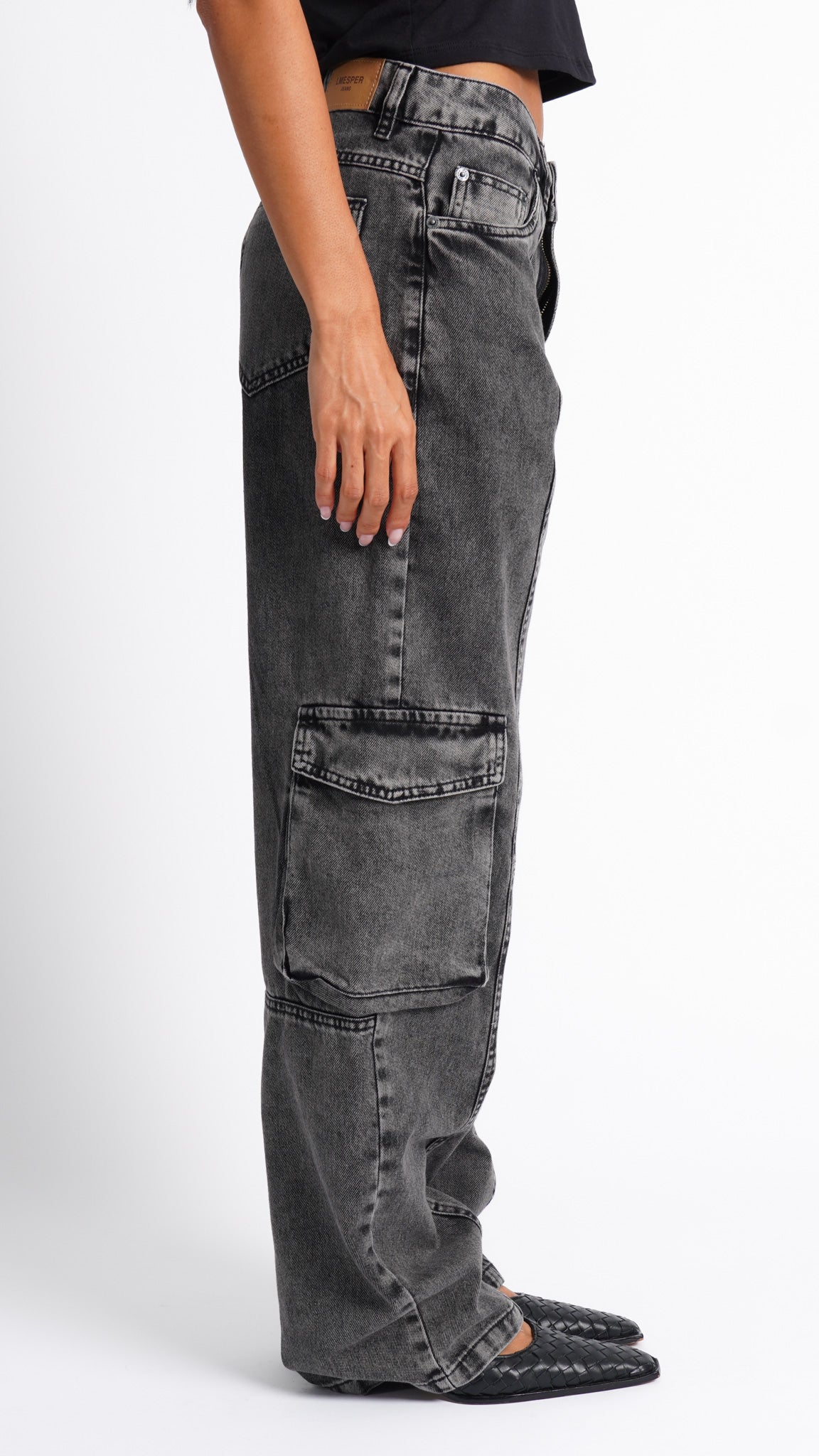 CALÇA JEANS SKATER GRAFITE