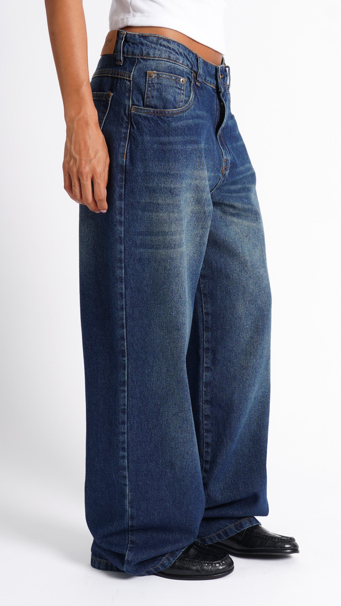 CALÇA JEANS OVERSIZED TRUE BLUE
