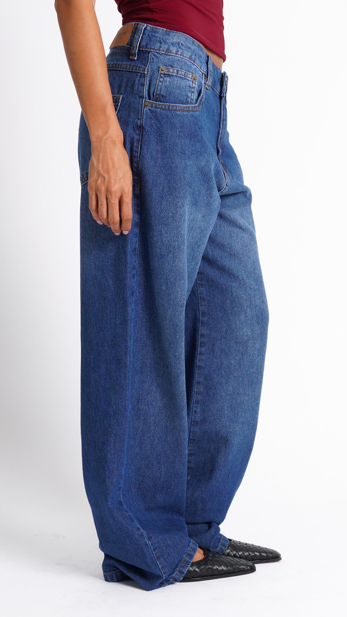 CALÇA JEANS OVERSIZED OCEAN