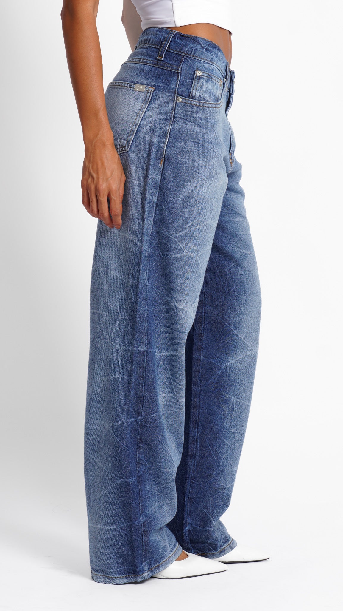 CALÇA JEANS OVERSIZED WAVES