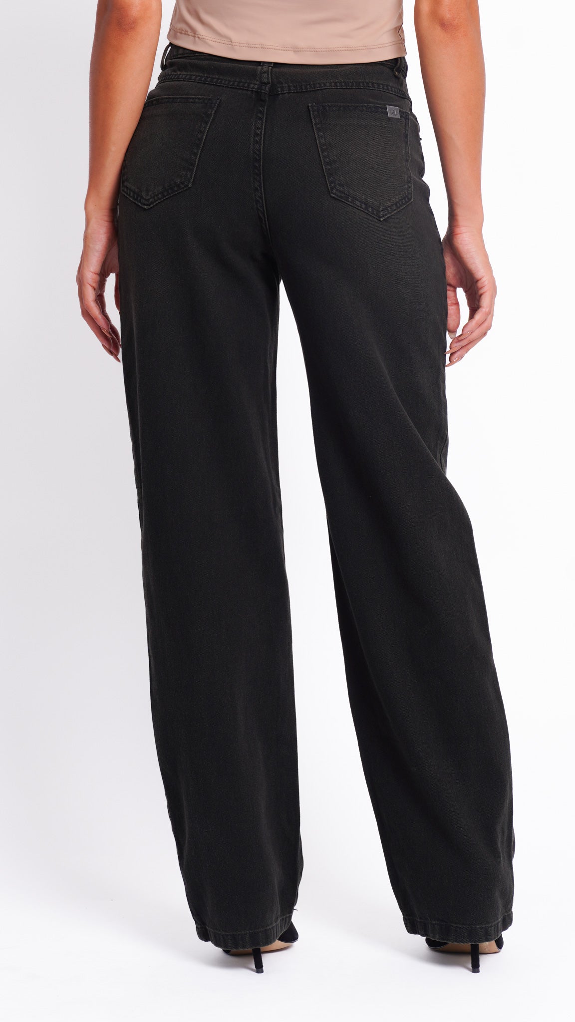 CALÇA JEANS RETA BLACK